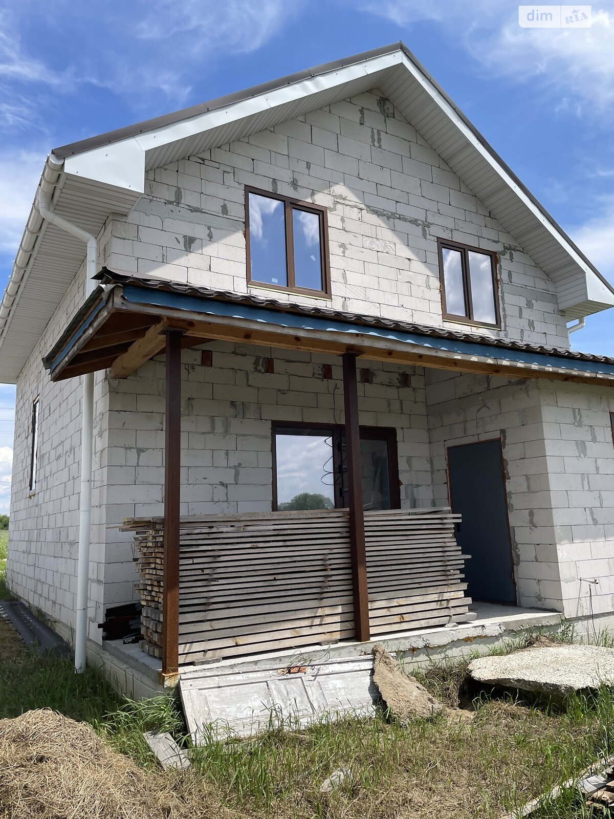 двухэтажный дом, 122 кв. м, пенобетон. Продажа в Микуличах фото 1