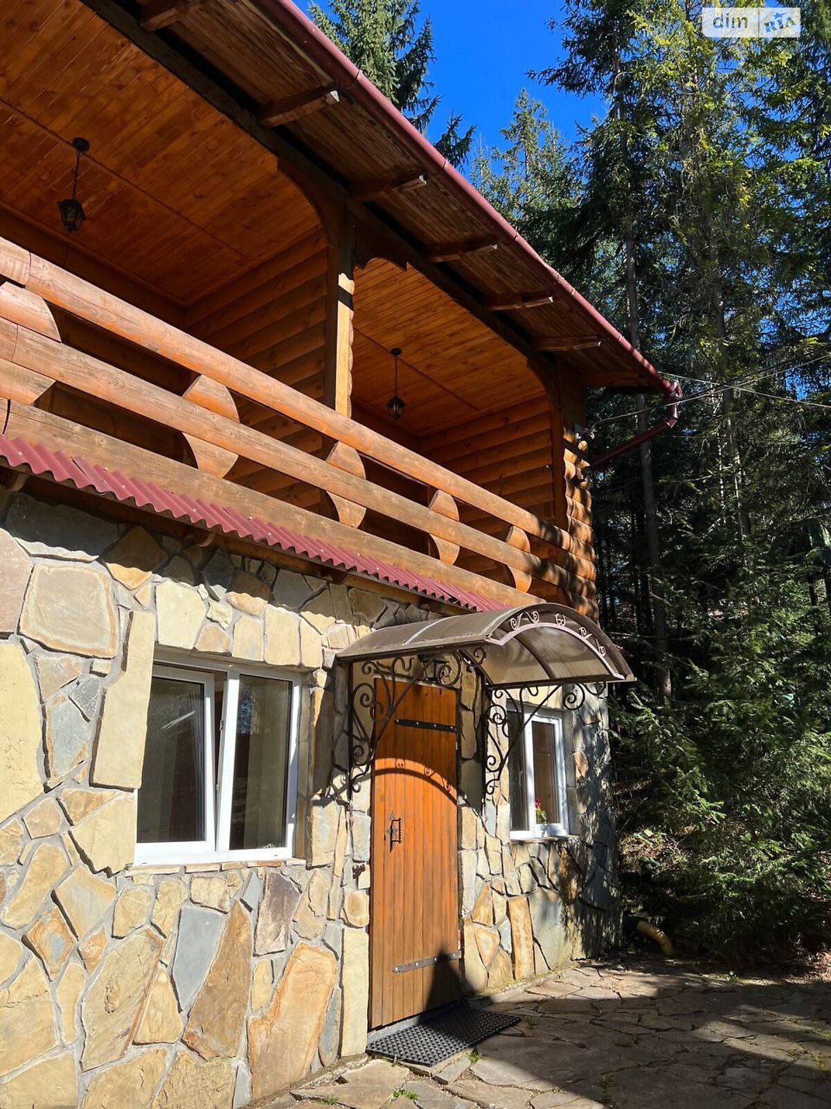 двухэтажный дом с верандой, 530 кв. м, дерево и кирпич. Продажа в Микуличине фото 1 двухэтажный дом с верандой, 530 кв. м, дерево и кирпич. Продажа в Микуличине фото 1