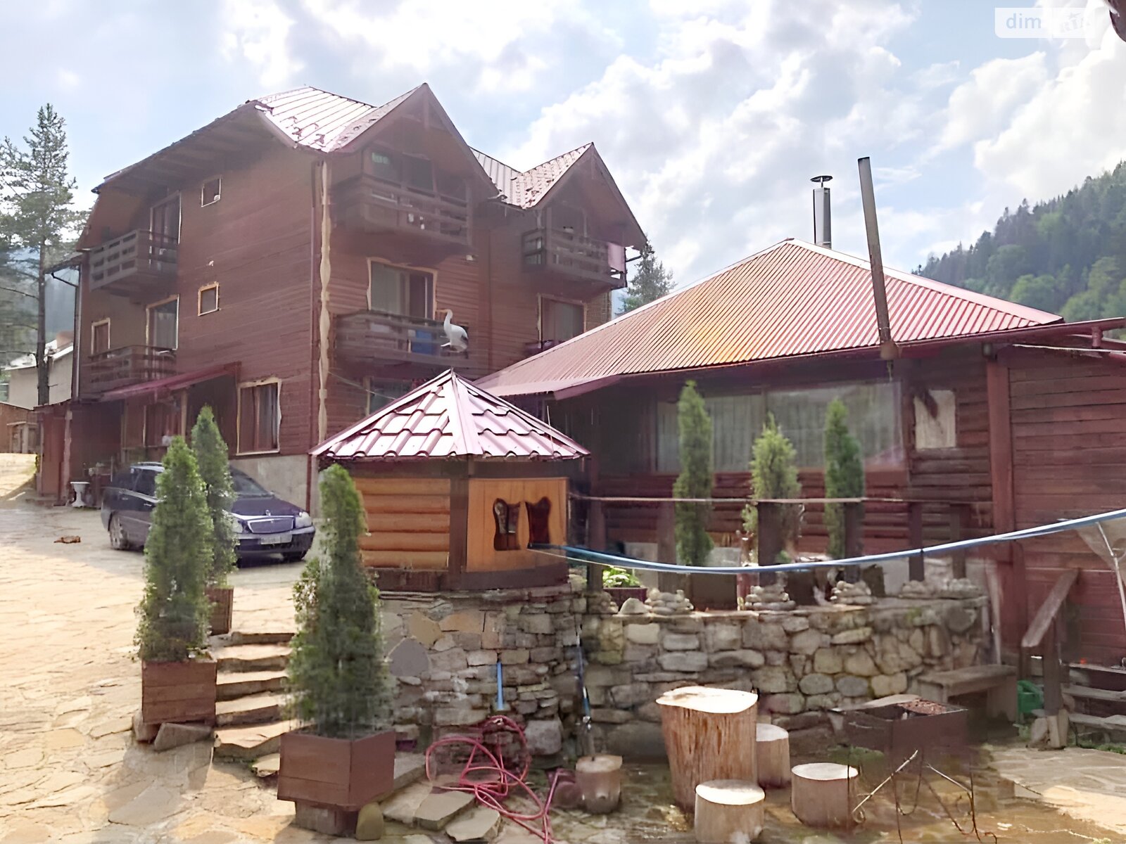 триповерховий будинок з балконом, 300 кв. м, зруб. Продаж у Микуличині фото 1 триповерховий будинок з балконом, 300 кв. м, зруб. Продаж у Микуличині фото 1