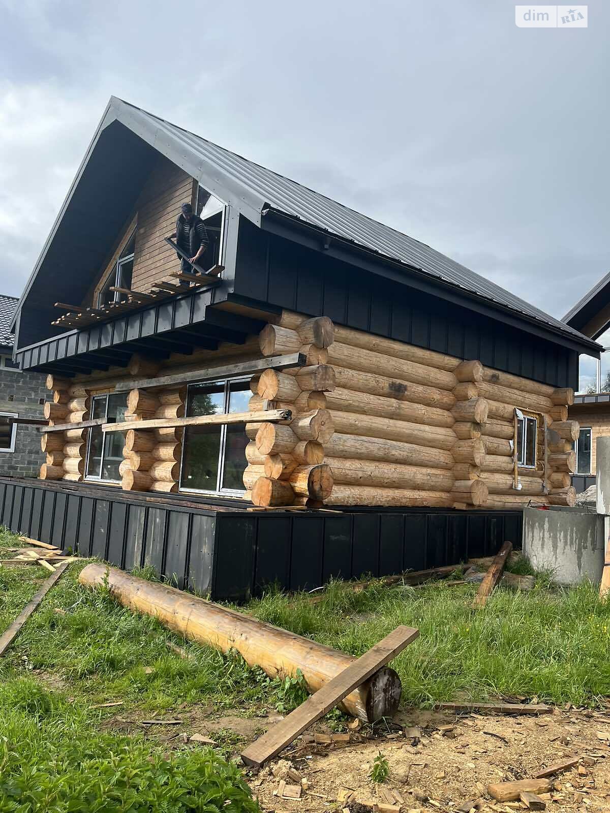 двухэтажный дом с верандой, 123 кв. м, сруб. Продажа в Микуличине фото 1 двухэтажный дом с верандой, 123 кв. м, сруб. Продажа в Микуличине фото 1