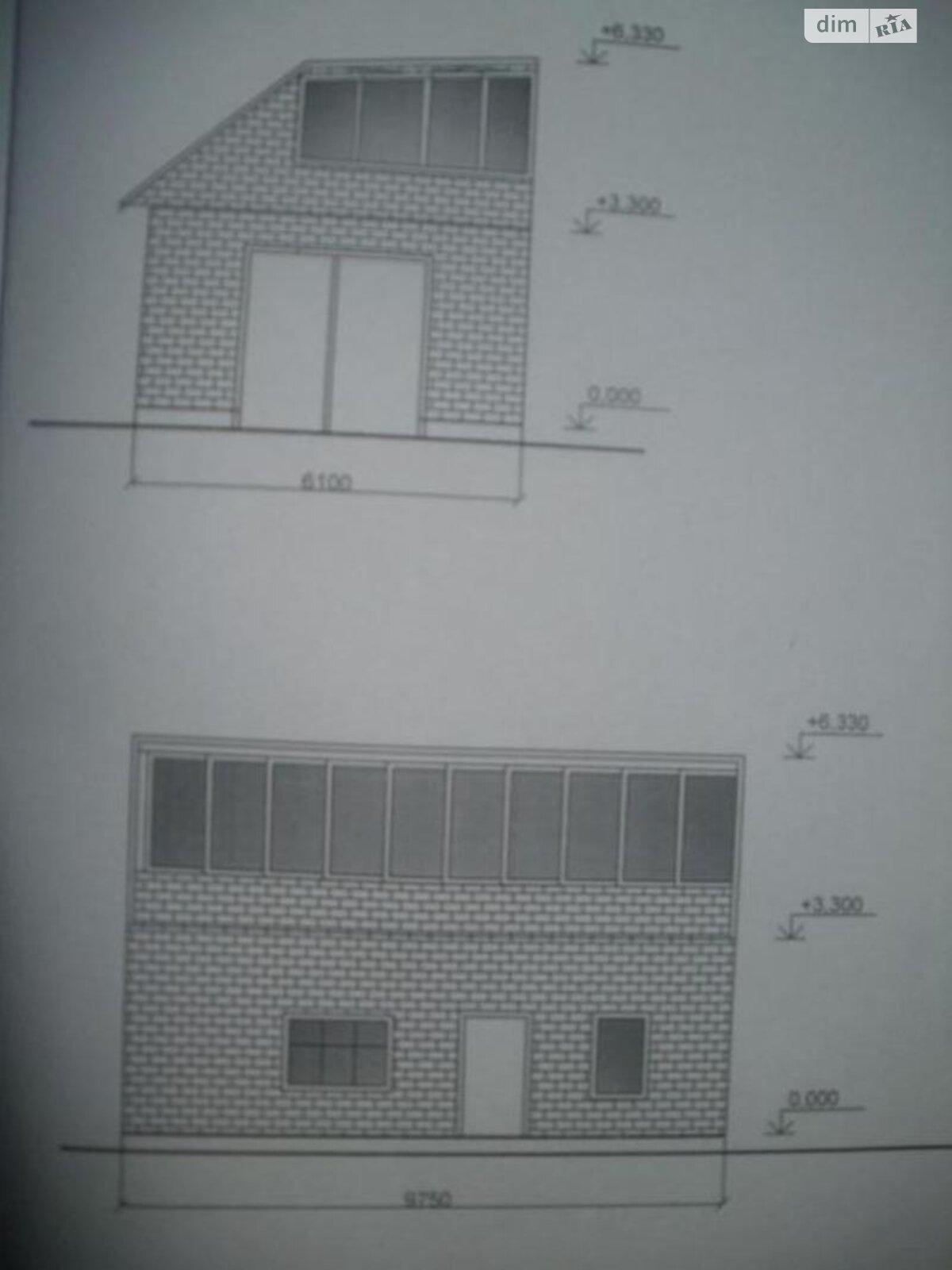 одноэтажный дом с гаражом, 90 кв. м, кирпич. Продажа в Миргороде фото 1