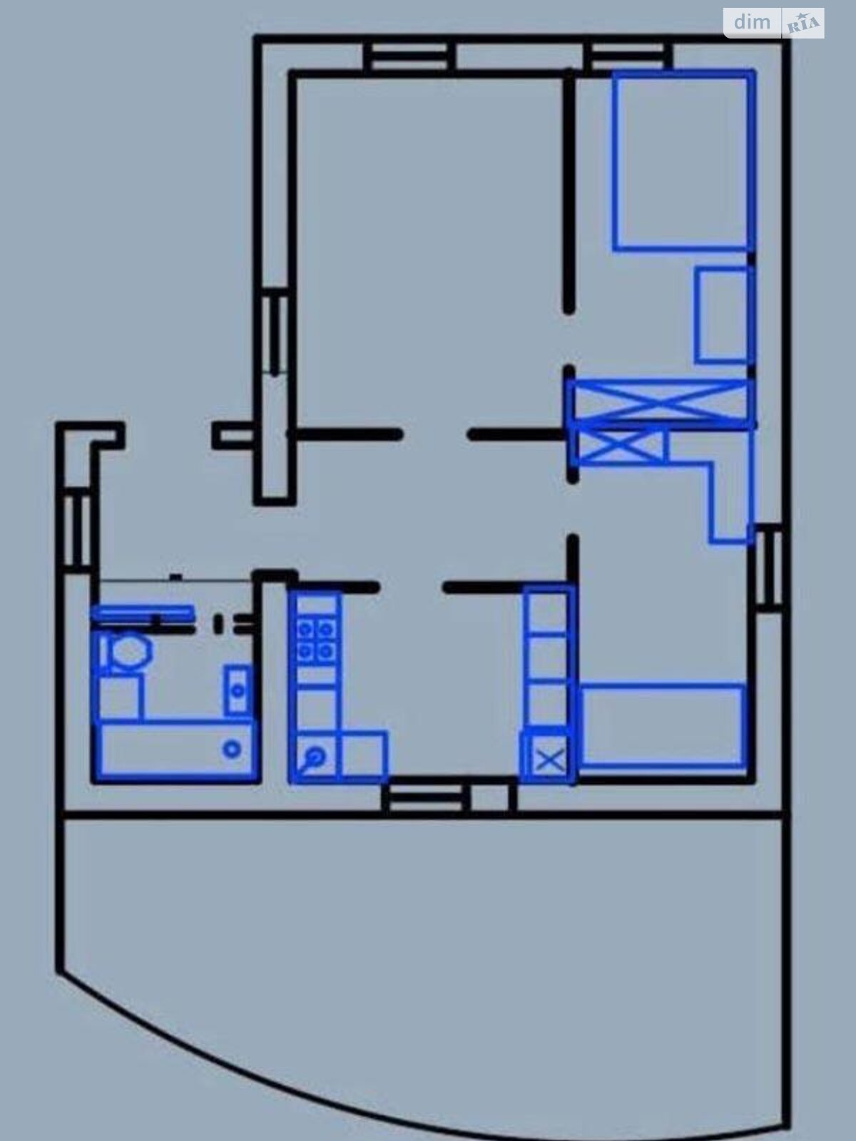 одноэтажный дом беседка, 63 кв. м, кирпич. Продажа в Мироновке район Мироновка фото 1