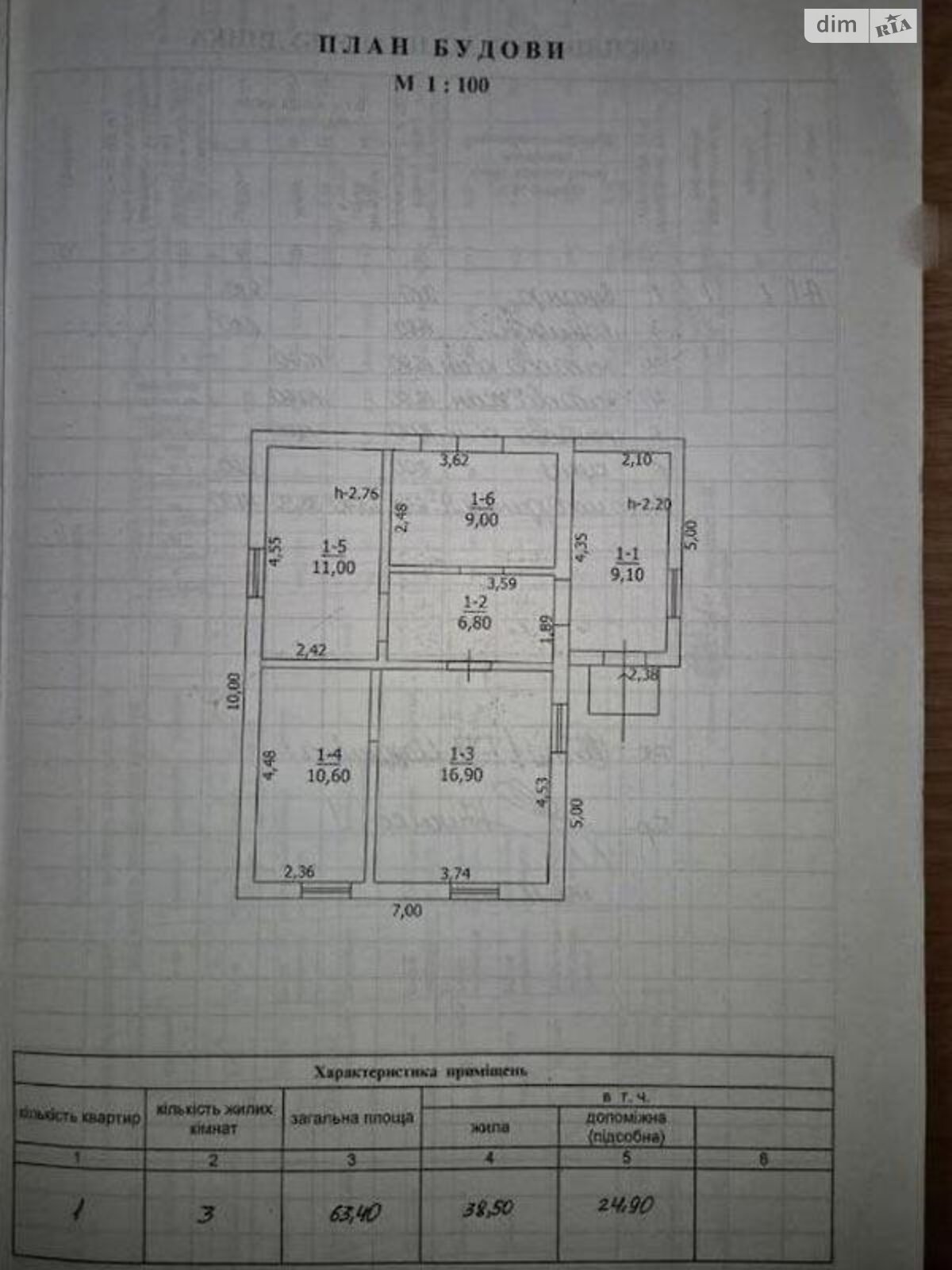 одноэтажный дом беседка, 63 кв. м, кирпич. Продажа в Мироновке район Мироновка фото 1