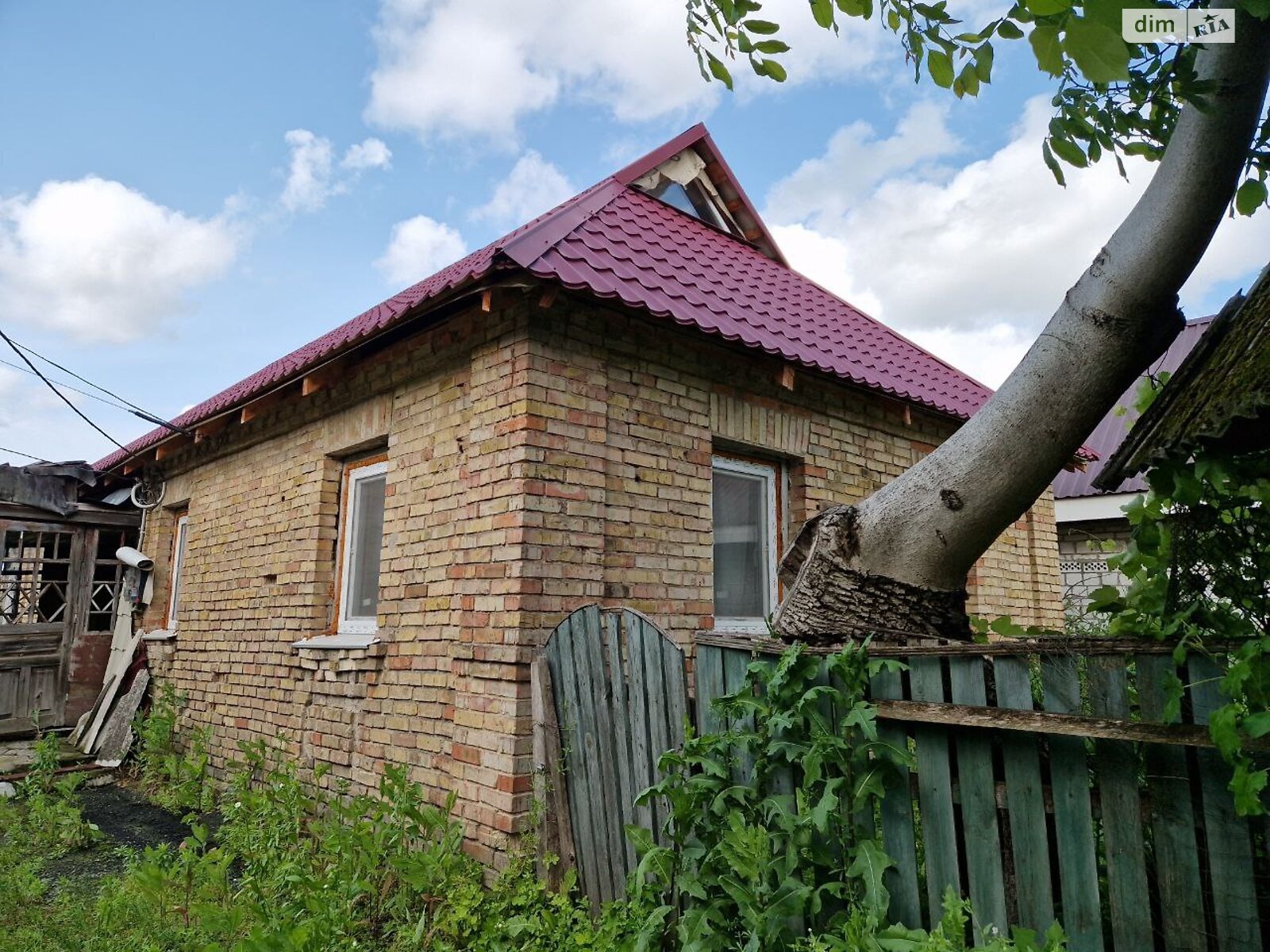 одноповерховий будинок з верандою, 85.8 кв. м, дерево и кирпич. Продаж у Мироцькому фото 1 одноповерховий будинок з верандою, 85.8 кв. м, дерево и кирпич. Продаж у Мироцькому фото 1