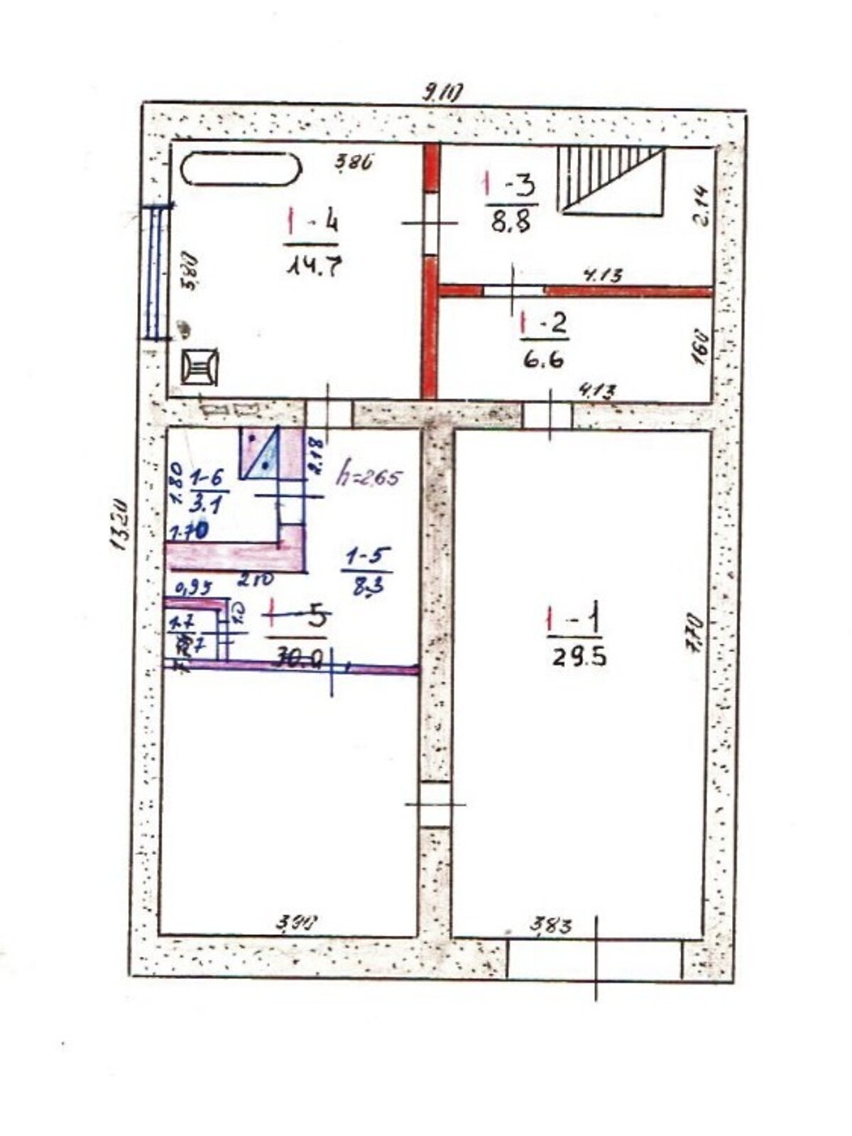 двухэтажный дом с балконом, 270 кв. м, кирпич. Продажа в Мишково-Погорелово фото 1