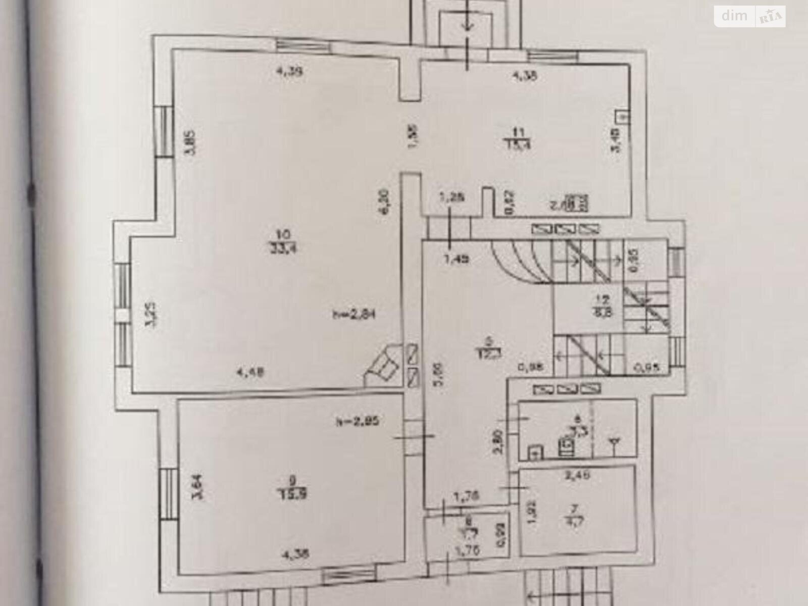 триповерховий будинок, 300 кв. м, блочно-кирпичный. Продаж у Музичах фото 1