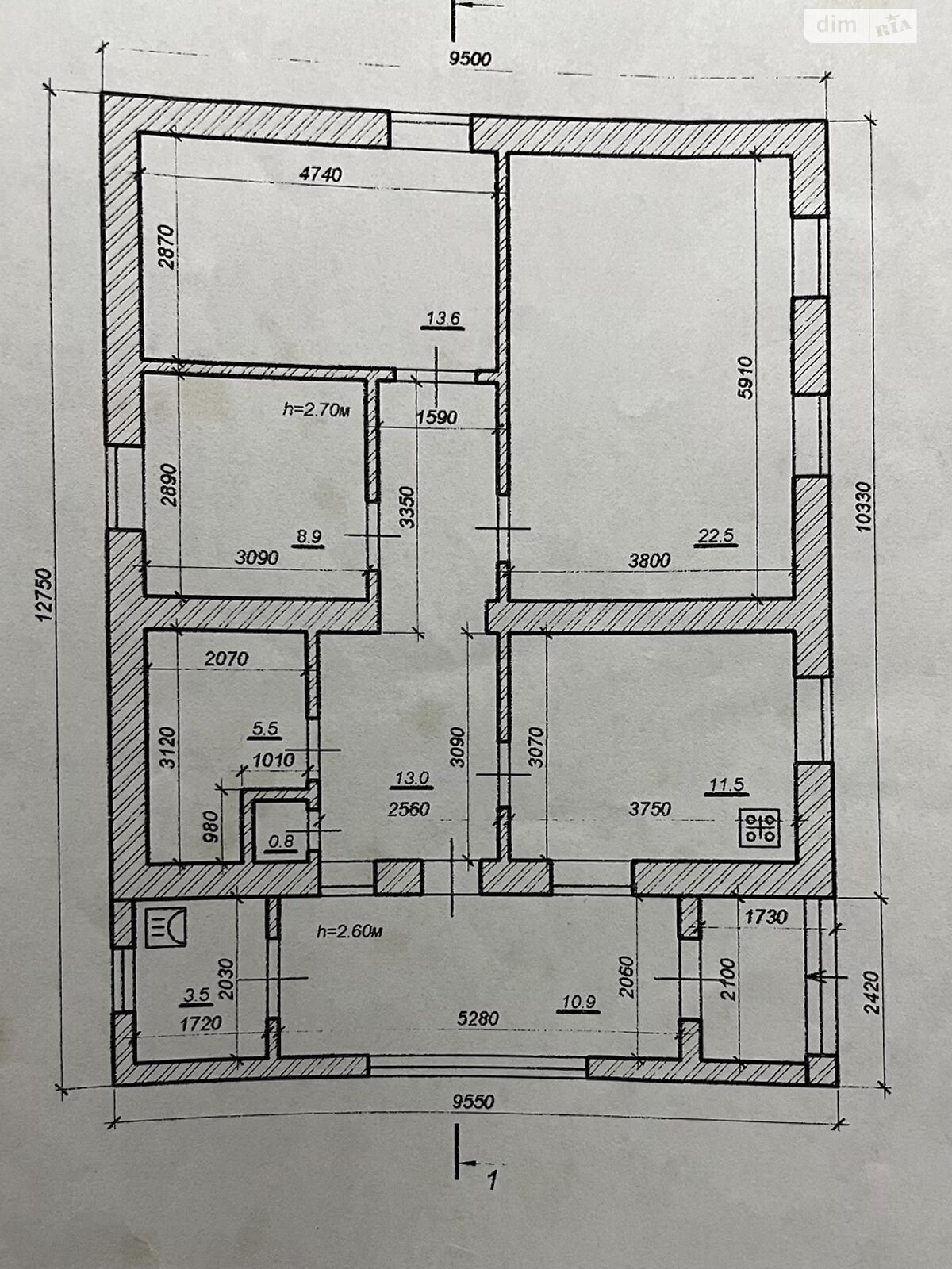 одноповерховий будинок з гаражем, 90.2 кв. м, цегла. Продаж у Мильцях фото 1 одноповерховий будинок з гаражем, 90.2 кв. м, цегла. Продаж у Мильцях фото 1