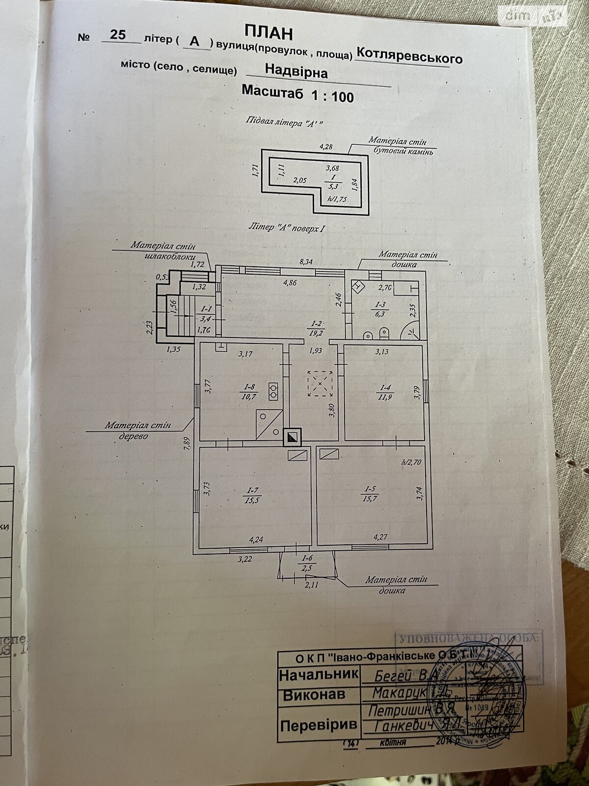 одноэтажный дом с ремонтом, 105 кв. м, кирпич. Продажа в Надворной район Надворная фото 1