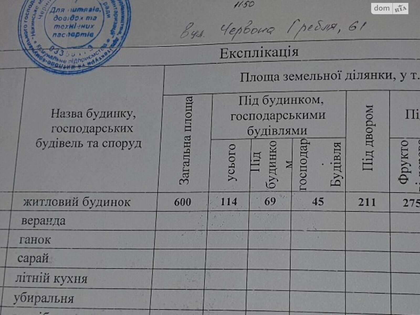 одноэтажный дом веранда, 51 кв. м, дерево и кирпич. Продажа в Нежине фото 1