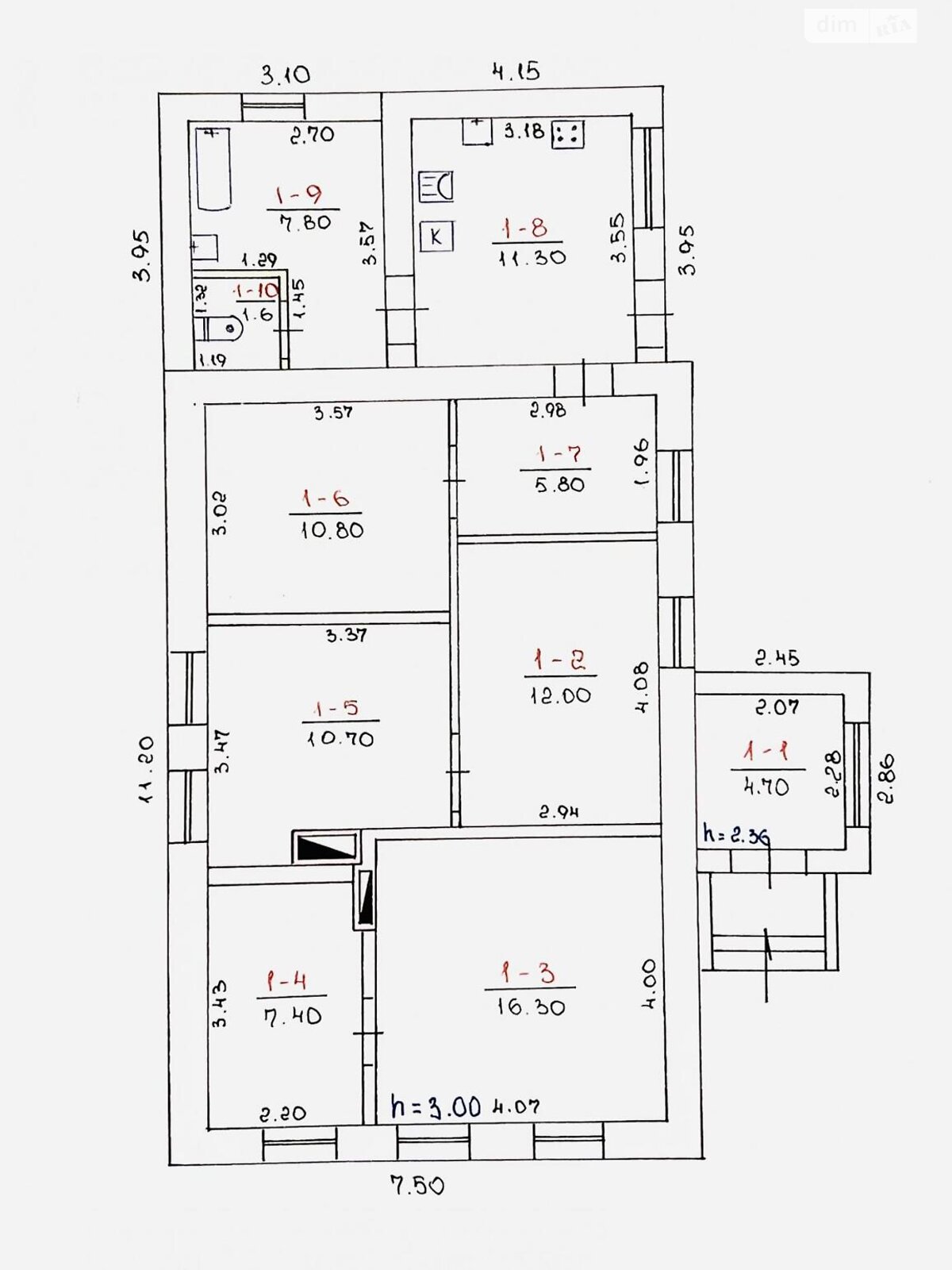 одноповерховий будинок, 88.4 кв. м, кирпич. Продаж в Миколаєві, район Інгульський фото 1 одноповерховий будинок, 88.4 кв. м, кирпич. Продаж в Миколаєві, район Інгульський фото 1