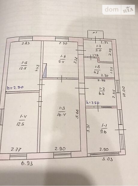 одноэтажный дом с садом, 76 кв. м, кирпич. Продажа в Зеленом (Николаевская обл.) фото 1 одноэтажный дом с садом, 76 кв. м, кирпич. Продажа в Зеленом (Николаевская обл.) фото 1