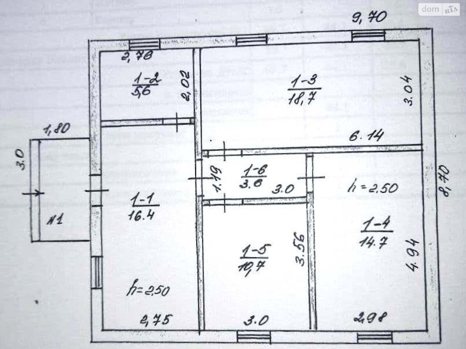 одноповерховий будинок з ремонтом, 69.7 кв. м, цегла. Продаж у Полігоні фото 1