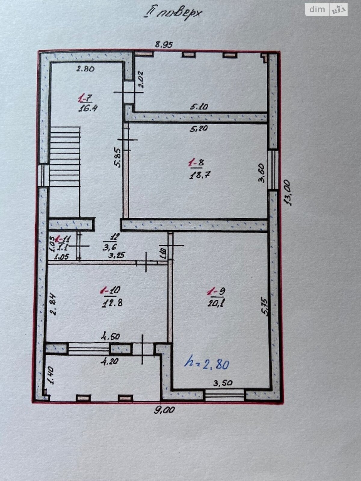 двухэтажный дом с балконом, 247 кв. м, кирпич. Продажа в Николаеве район Широкая Балка фото 1