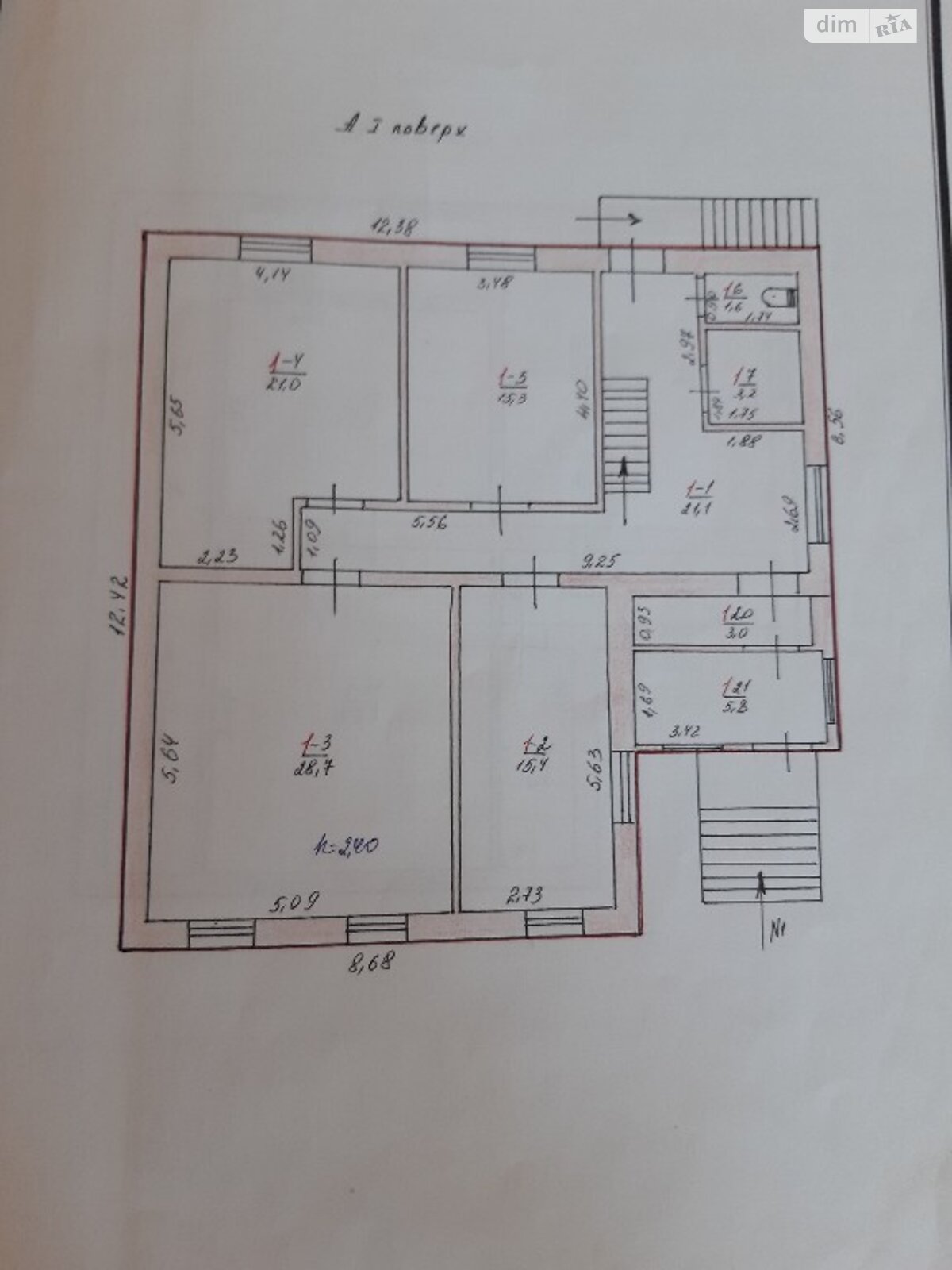 двухэтажный дом с балконом, 323.2 кв. м, кирпич. Продажа в Терновке фото 1 двухэтажный дом с балконом, 323.2 кв. м, кирпич. Продажа в Терновке фото 1