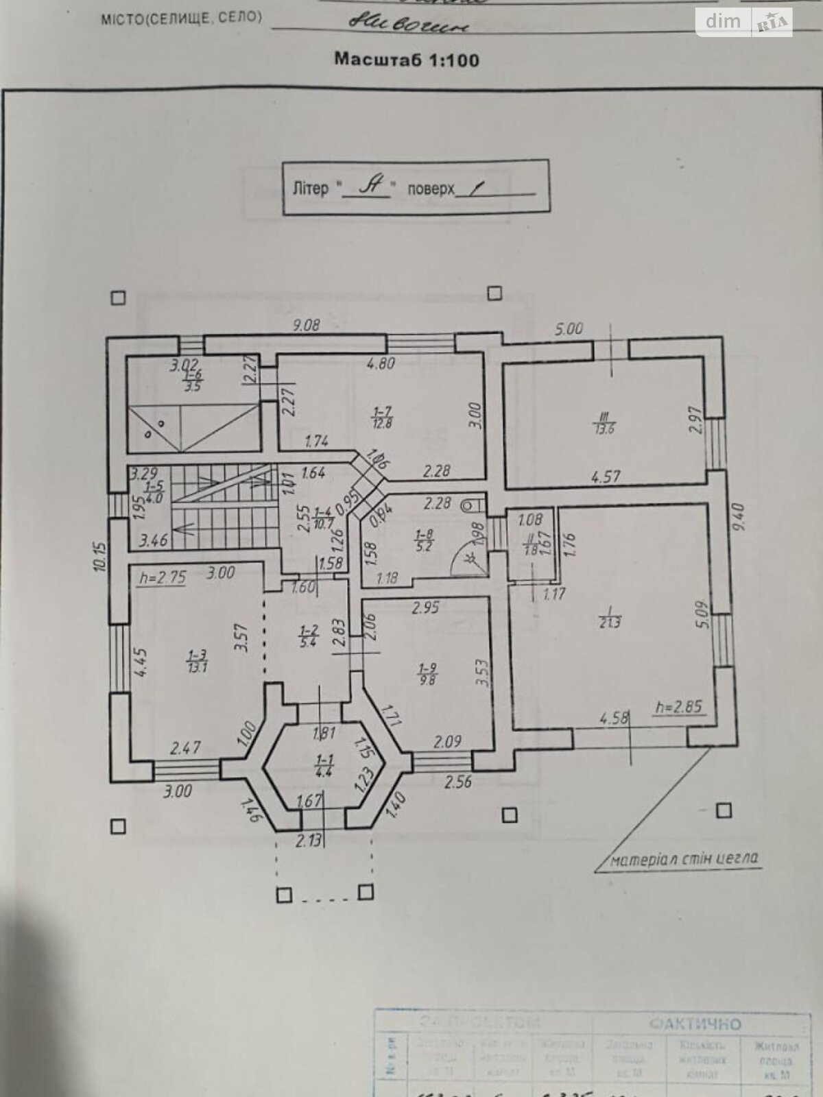 двухэтажный дом, 195 кв. м, кирпич. Продажа в Нивочине фото 1