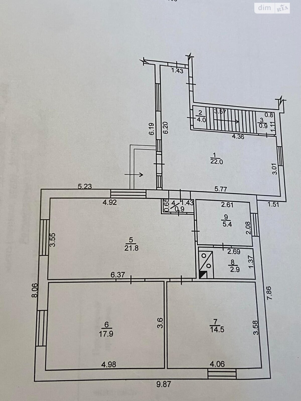 одноповерховий будинок з ремонтом, 90.3 кв. м, цегла. Продаж у Носачові фото 1