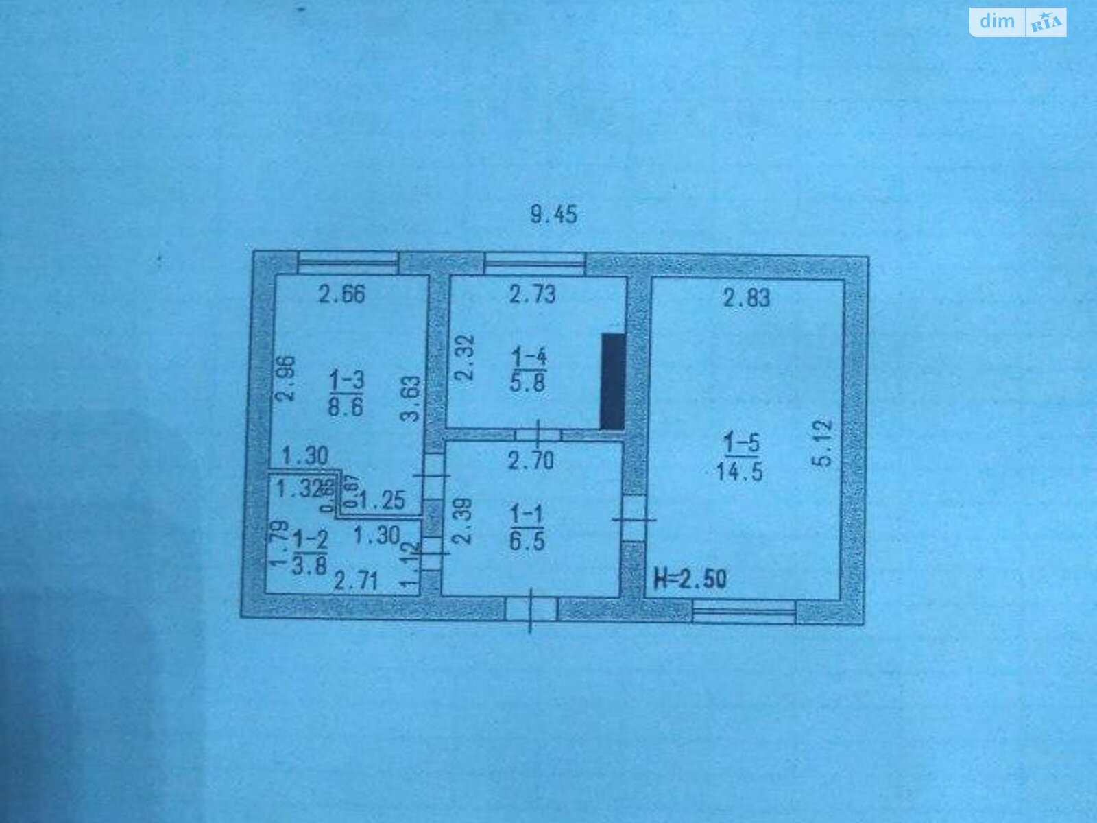 одноэтажный дом, 39 кв. м, кирпич. Продажа в Новой Долине фото 1