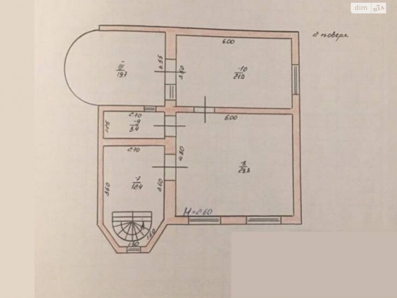 двоповерховий будинок, 160 кв. м, ракушечник (ракушняк). Продаж у Новій Долині фото 1