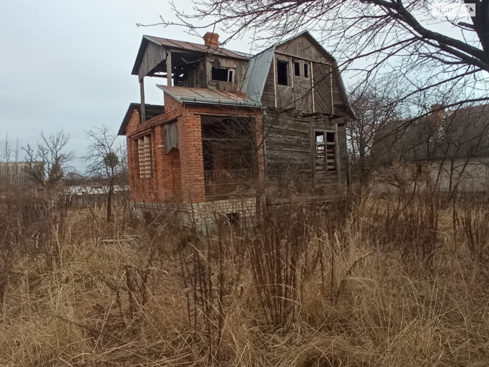 одноповерховий будинок, 60 кв. м, дерево та цегла. Продаж у Новій Українці фото 1