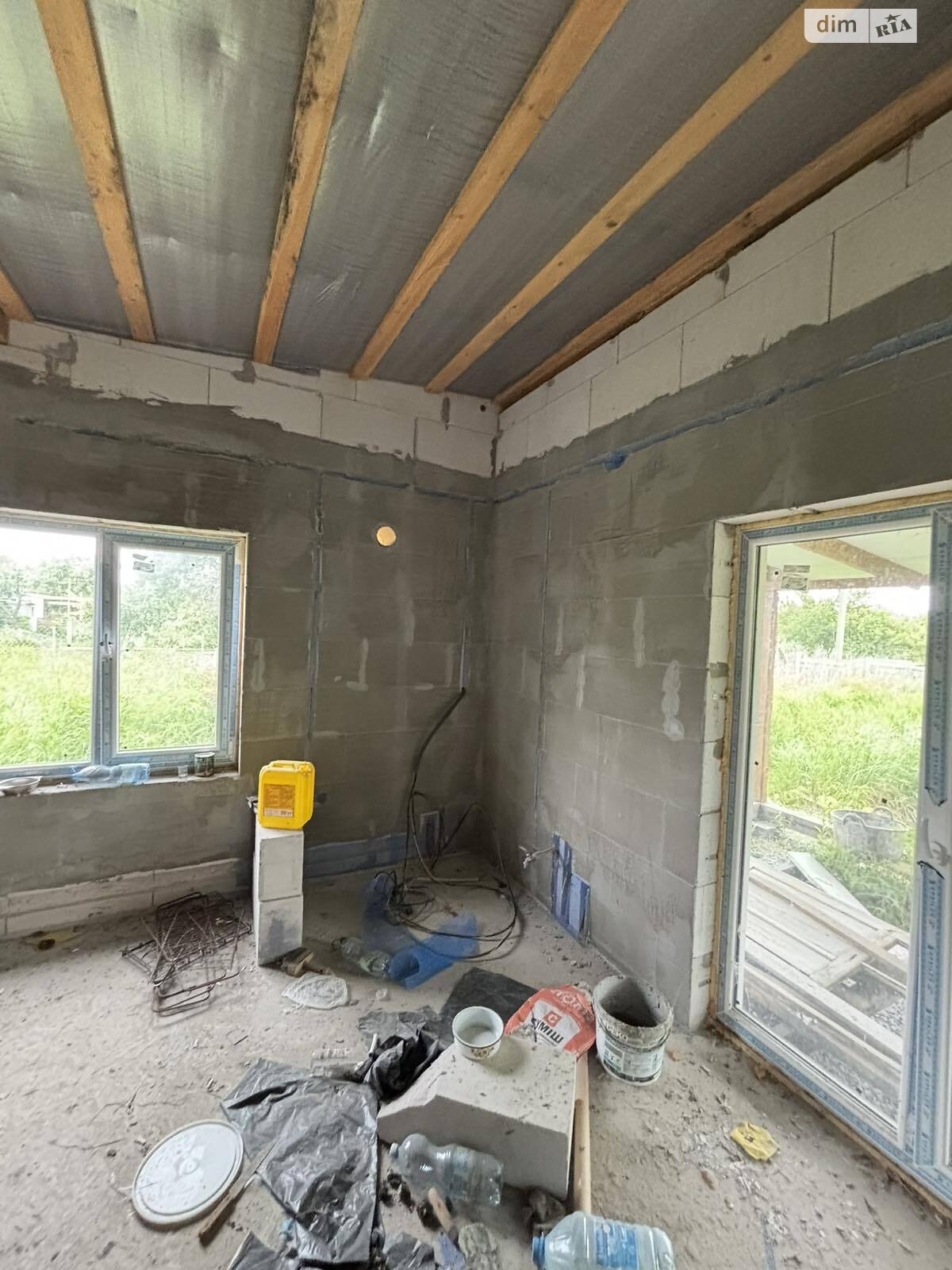 одноэтажный дом с отоплением, 45.9 кв. м, пеноблок. Продажа в Новой Украинке фото 1