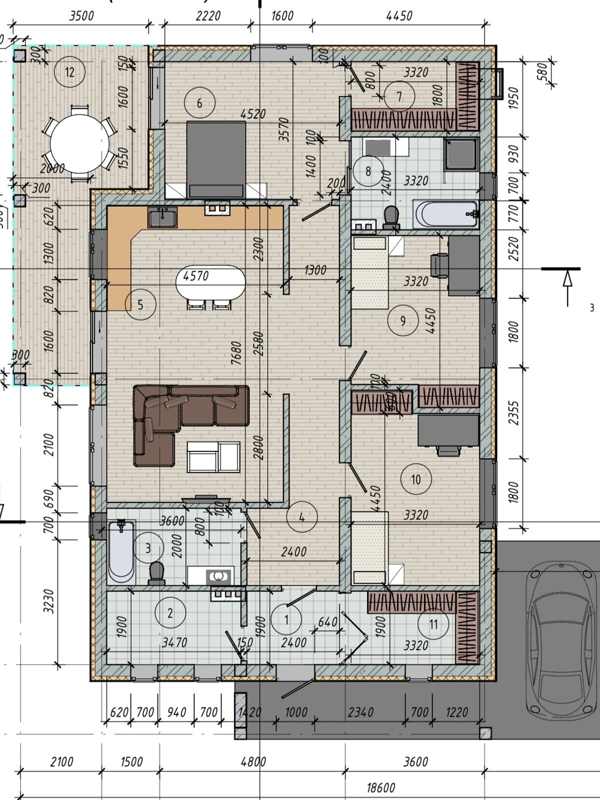 одноповерховий будинок, 160 кв. м, газобетон. Продаж у Новоолександрівці фото 1