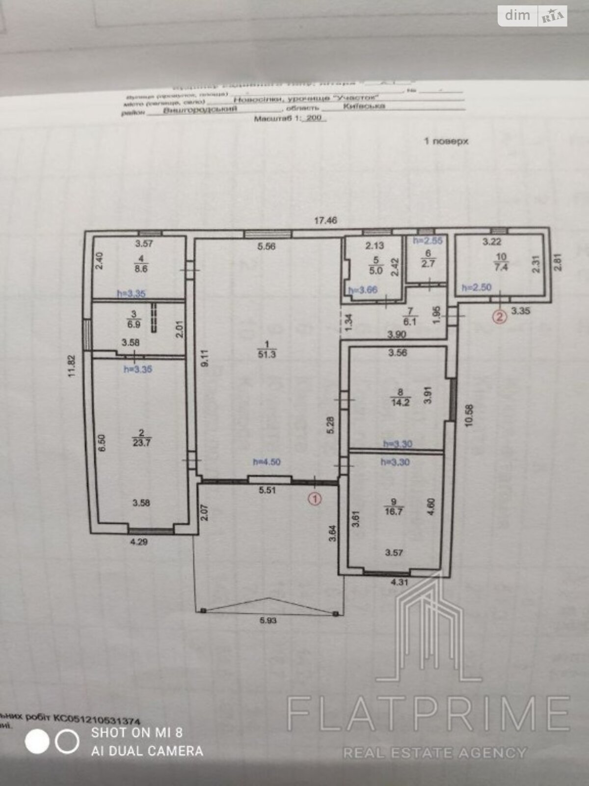 одноповерховий будинок з ремонтом, 150 кв. м, газобетон. Продаж у Новосілках фото 1