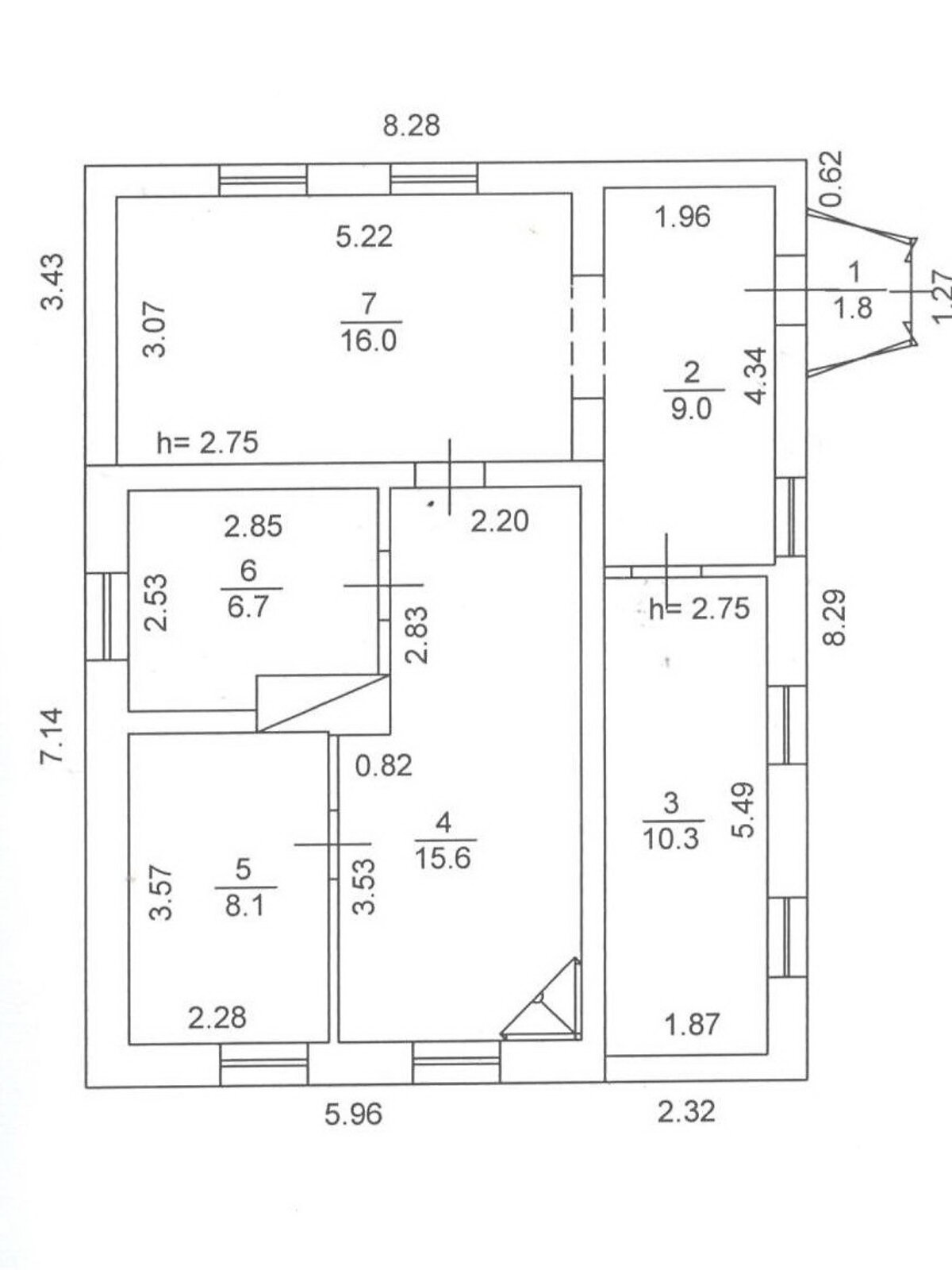 одноповерховий будинок з опаленням, 67.5 кв. м, цегла. Продаж у Новосілках фото 1 одноповерховий будинок з опаленням, 67.5 кв. м, цегла. Продаж у Новосілках фото 1
