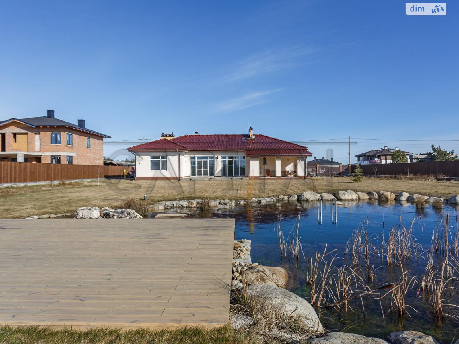 одноповерховий будинок з гаражем, 190 кв. м, цегла. Продаж у Новосілках фото 1 одноповерховий будинок з гаражем, 190 кв. м, цегла. Продаж у Новосілках фото 1
