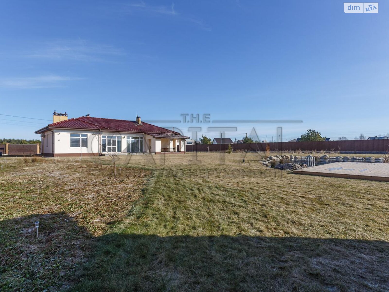 одноповерховий будинок з гаражем, 190 кв. м, цегла. Продаж у Новосілках фото 1 одноповерховий будинок з гаражем, 190 кв. м, цегла. Продаж у Новосілках фото 1