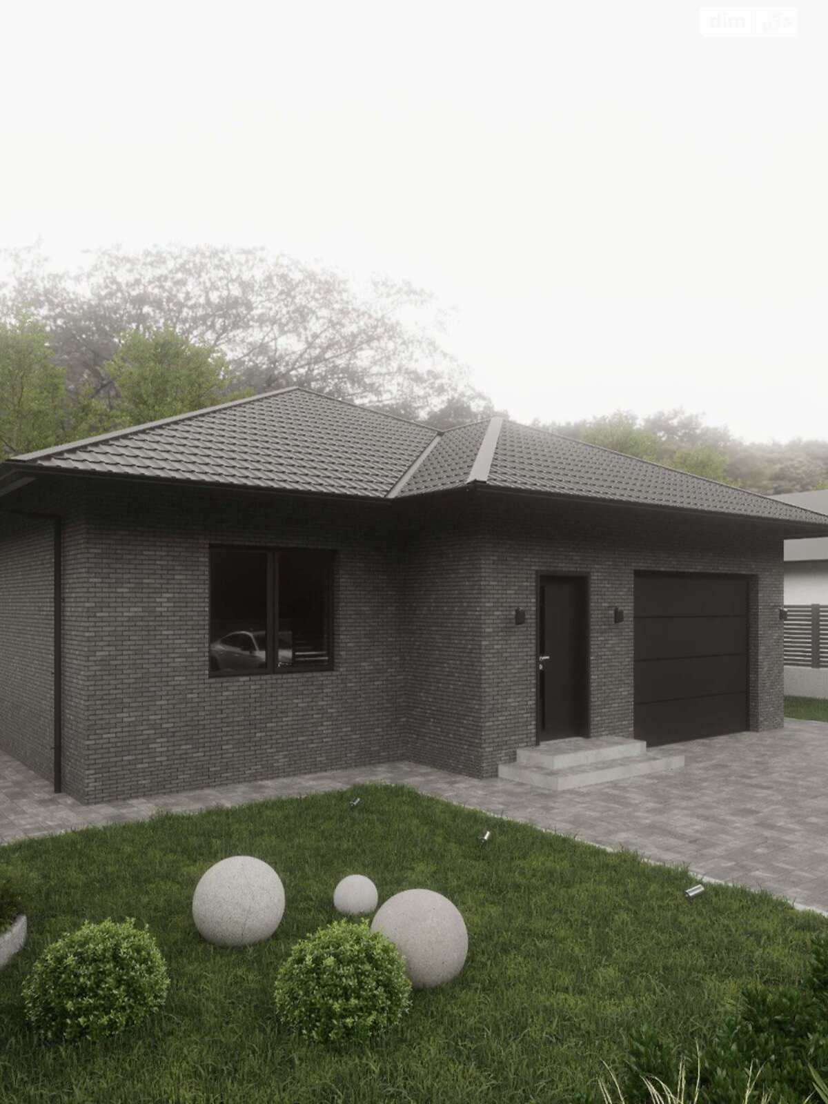 одноэтажный дом с гаражом, 121 кв. м, кирпич. Продажа в Обарове фото 1 одноэтажный дом с гаражом, 121 кв. м, кирпич. Продажа в Обарове фото 1