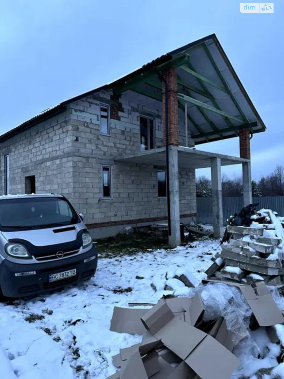 двоповерховий будинок, 150 кв. м, шлакоблок. Продаж у Оброшине фото 1