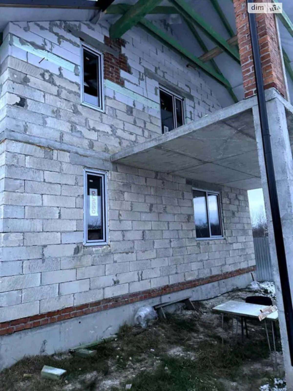 двоповерховий будинок, 150 кв. м, шлакоблок. Продаж у Оброшине фото 1