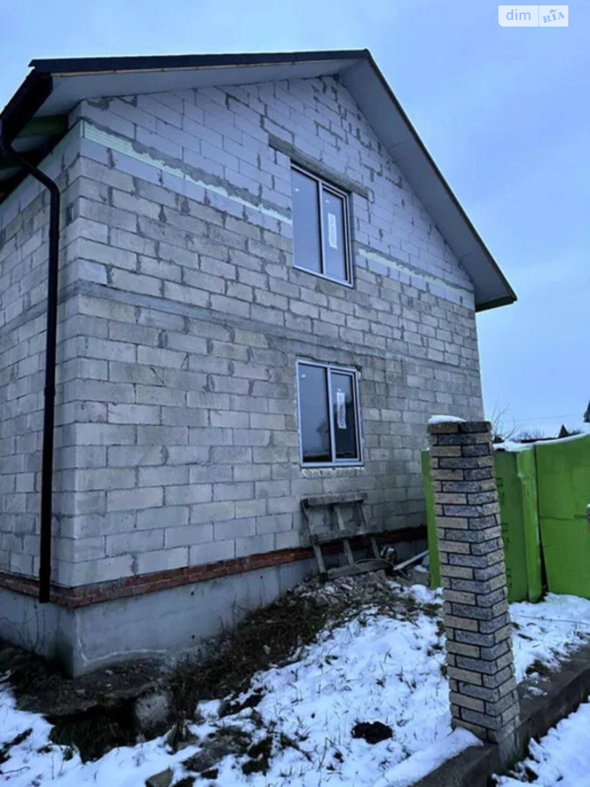 двоповерховий будинок, 150 кв. м, шлакоблок. Продаж у Оброшине фото 1