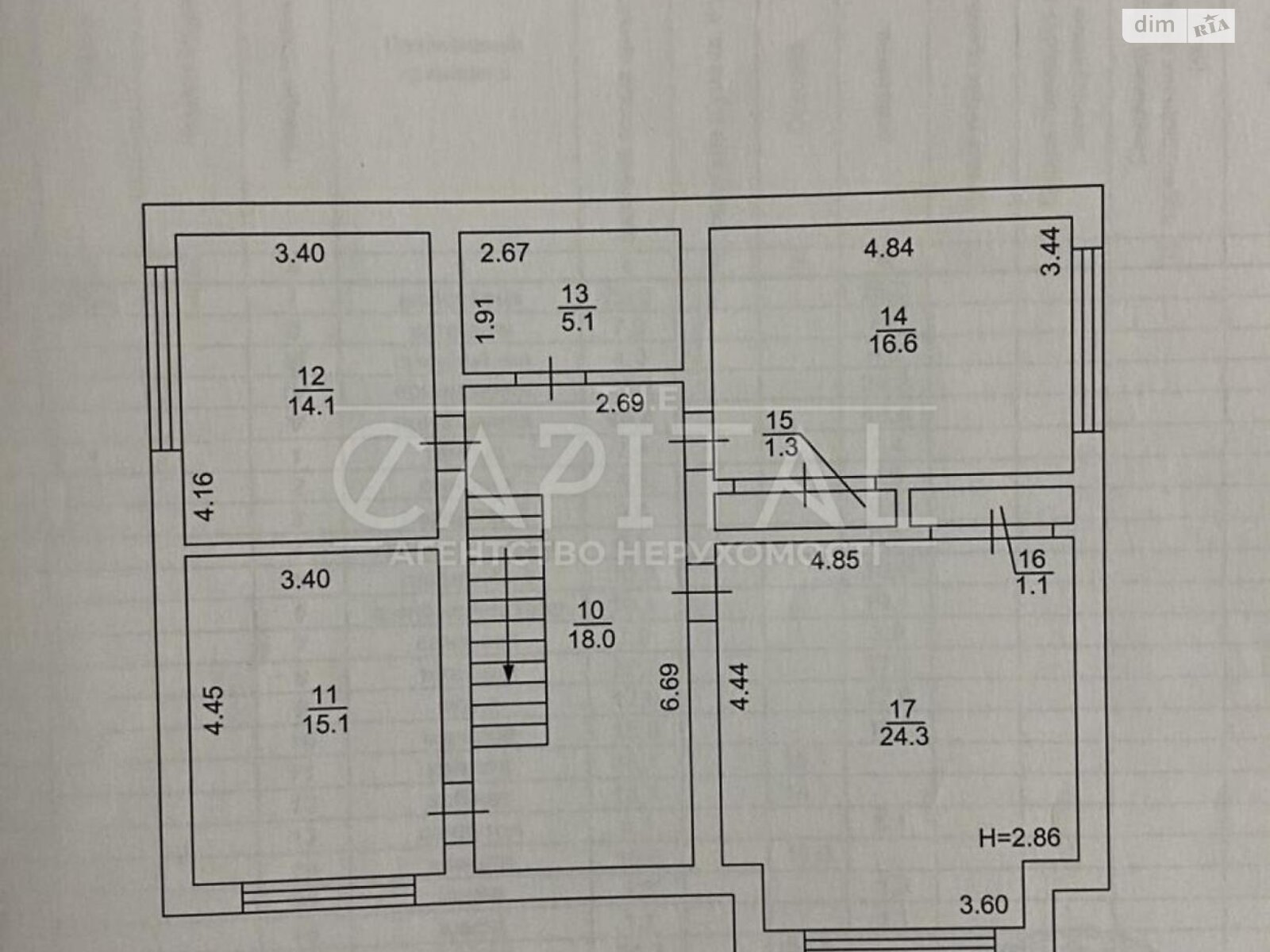 двухэтажный дом, 180 кв. м, кирпич. Продажа в Романкове фото 1