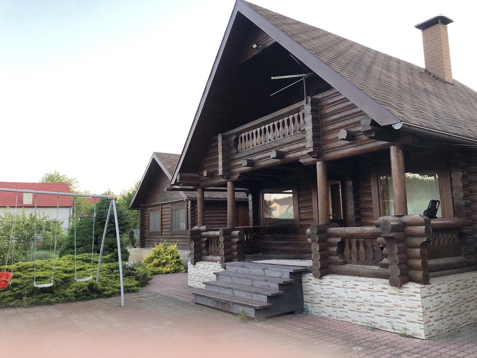 одноэтажный дом с гаражом, 82 кв. м, сруб. Продажа в Обуховке фото 1 одноэтажный дом с гаражом, 82 кв. м, сруб. Продажа в Обуховке фото 1