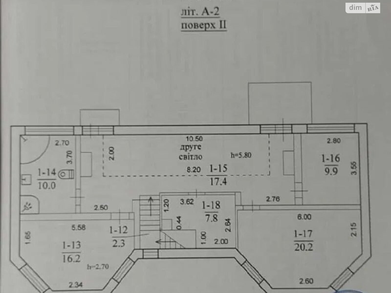 двухэтажный дом с балконом, 192 кв. м, кирпич. Продажа в Обуховке фото 1