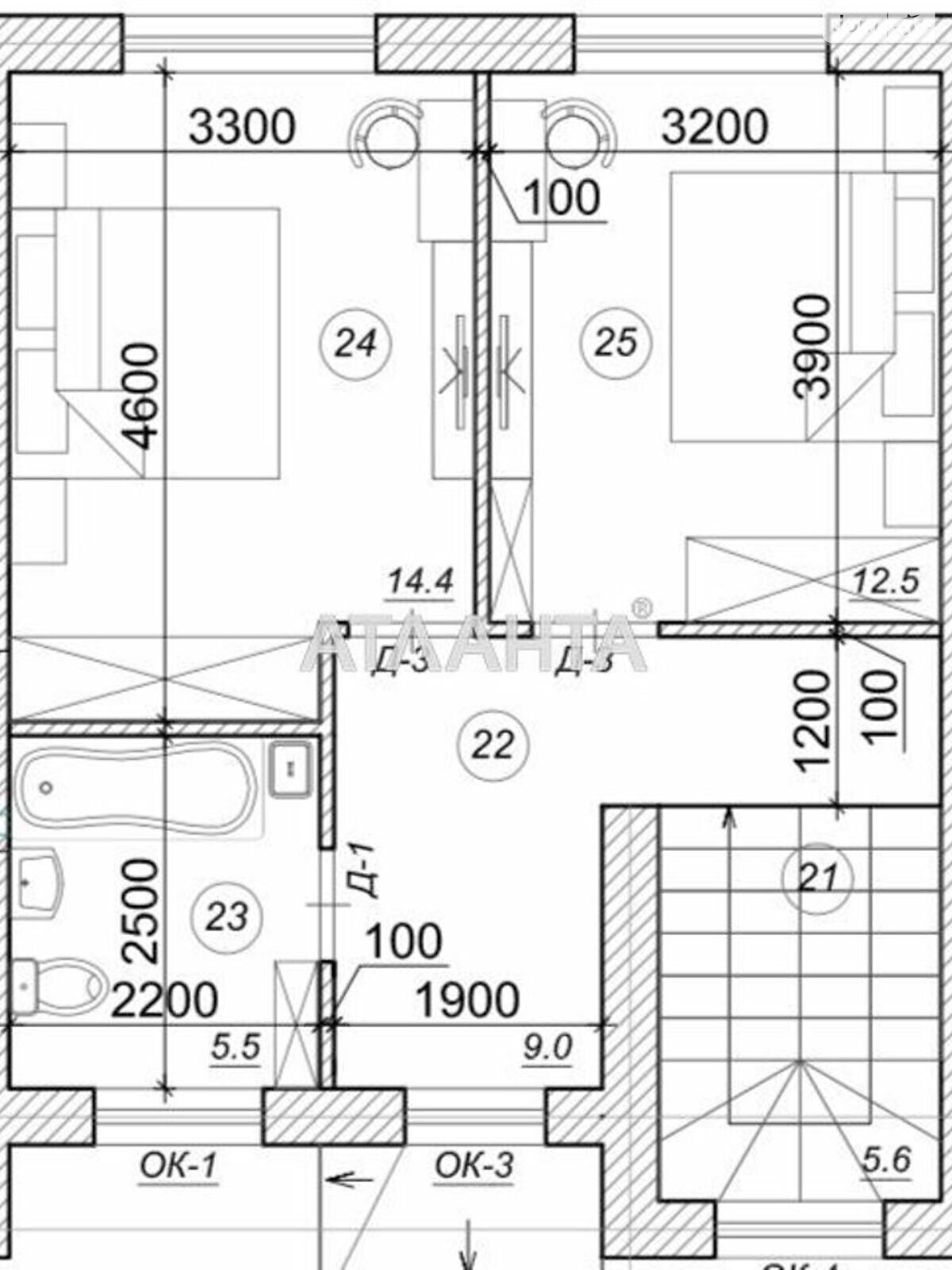 двухэтажный дом, 94 кв. м, газобетон. Продажа в Фонтанке фото 1