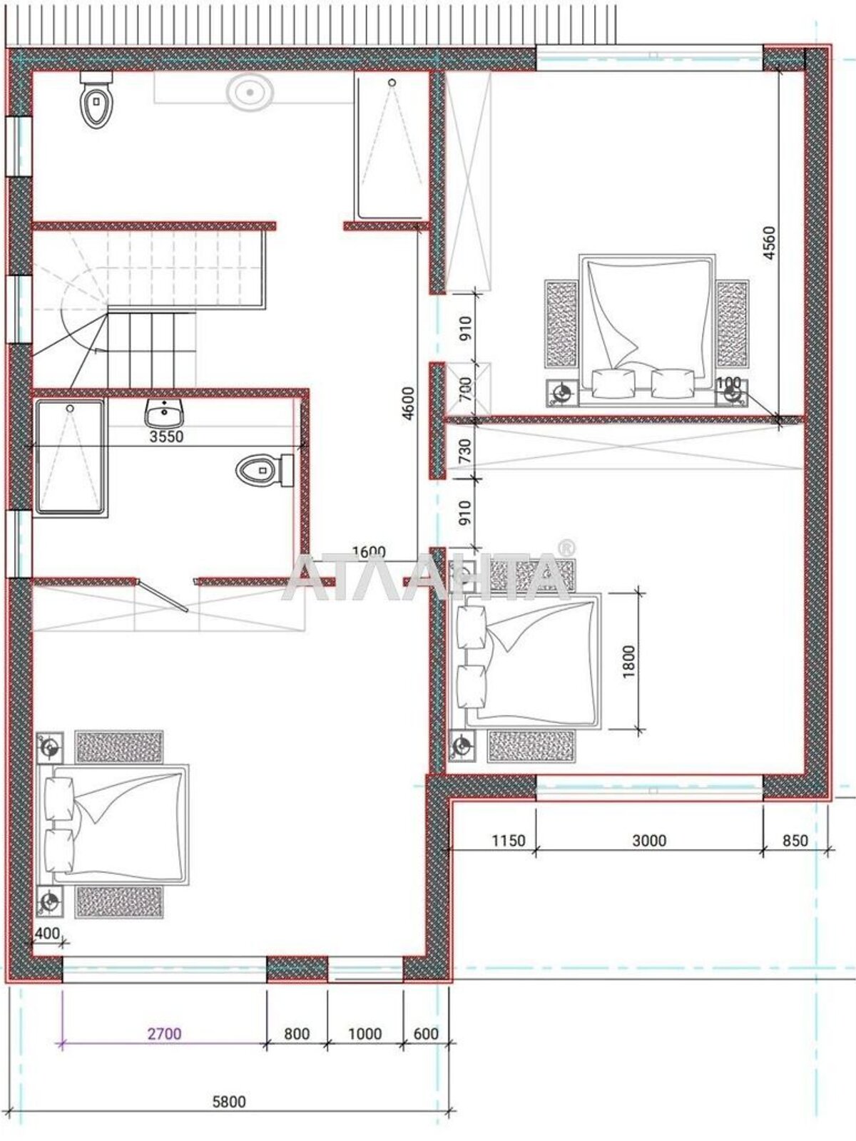 двухэтажный дом, 236 кв. м, газобетон. Продажа в Одессе район Киевский фото 1