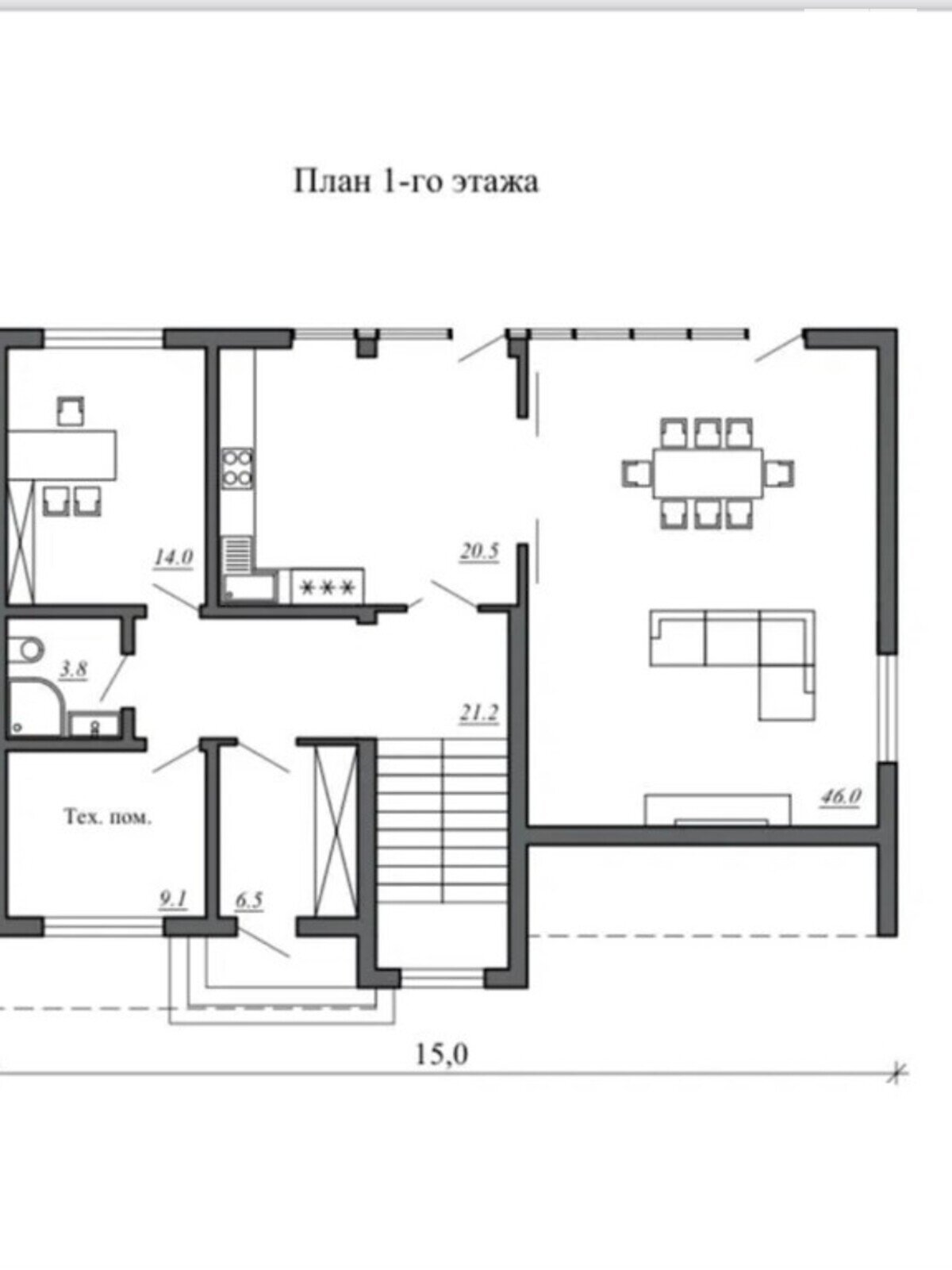 двоповерховий будинок, 280 кв. м, газобетон. Продаж у Ліски фото 1