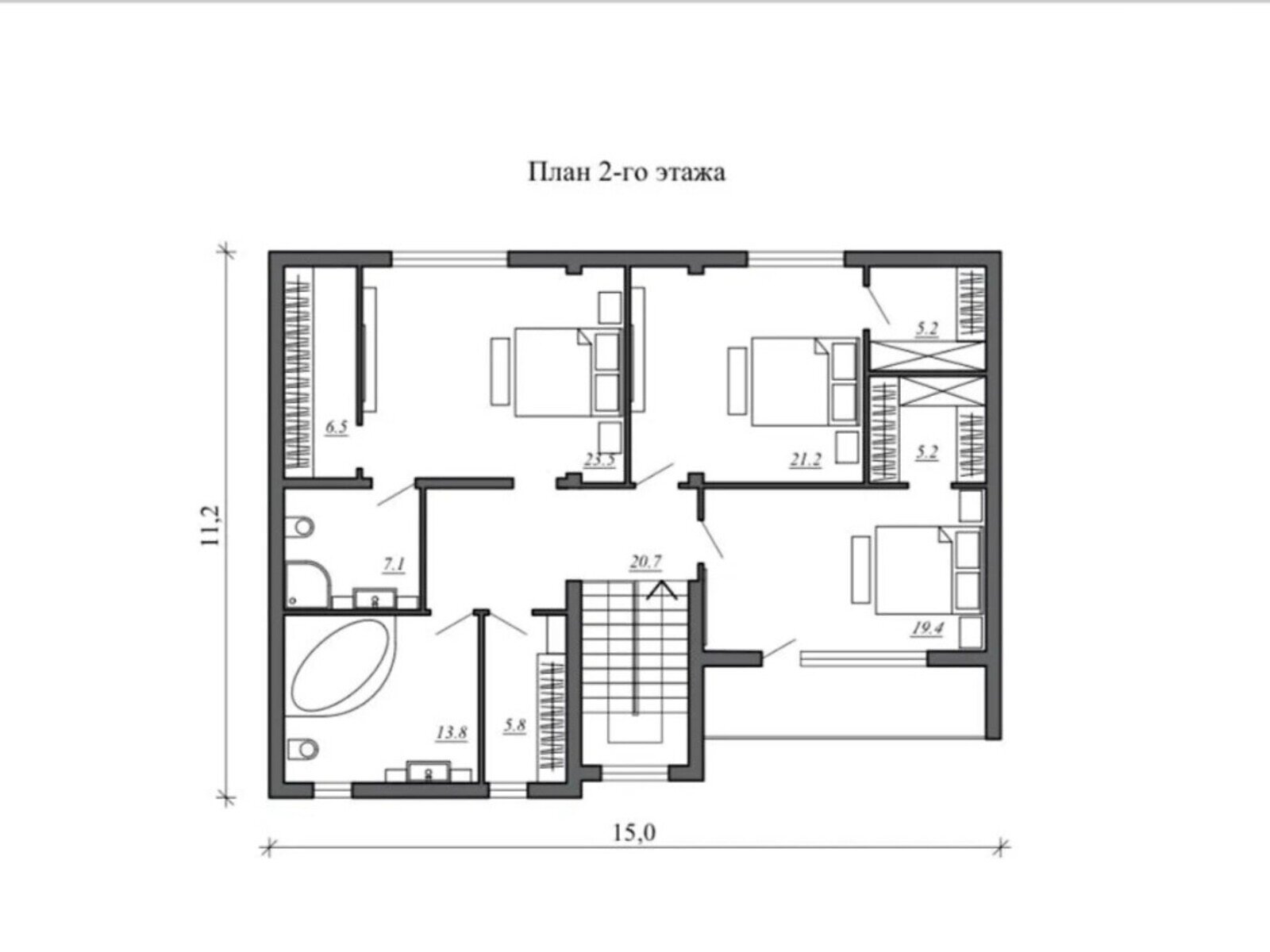 двоповерховий будинок, 280 кв. м, газобетон. Продаж у Ліски фото 1