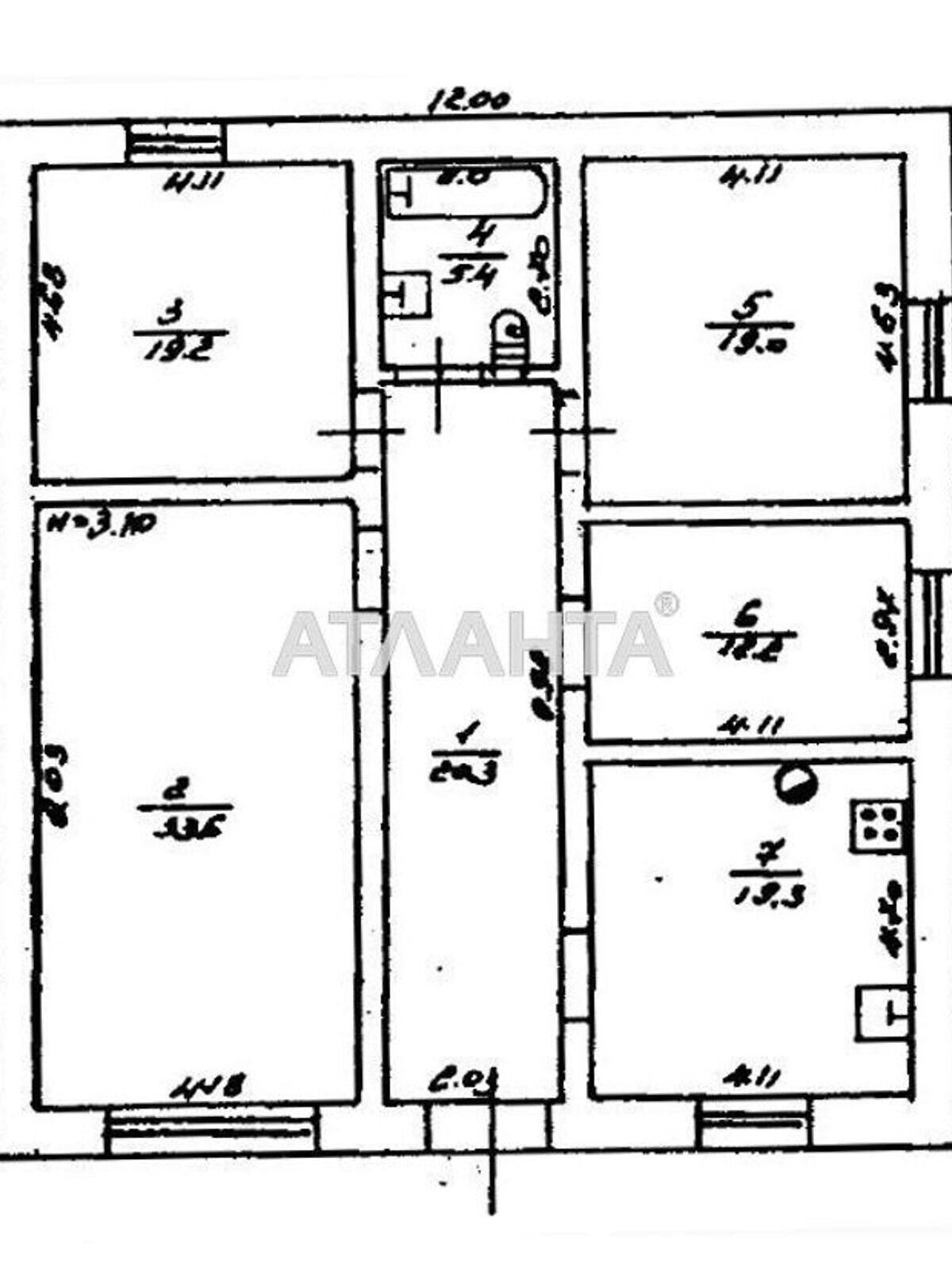 одноповерховий будинок, 129 кв. м, ракушечник (ракушняк). Продаж в Одесі, район Хаджибейський фото 1