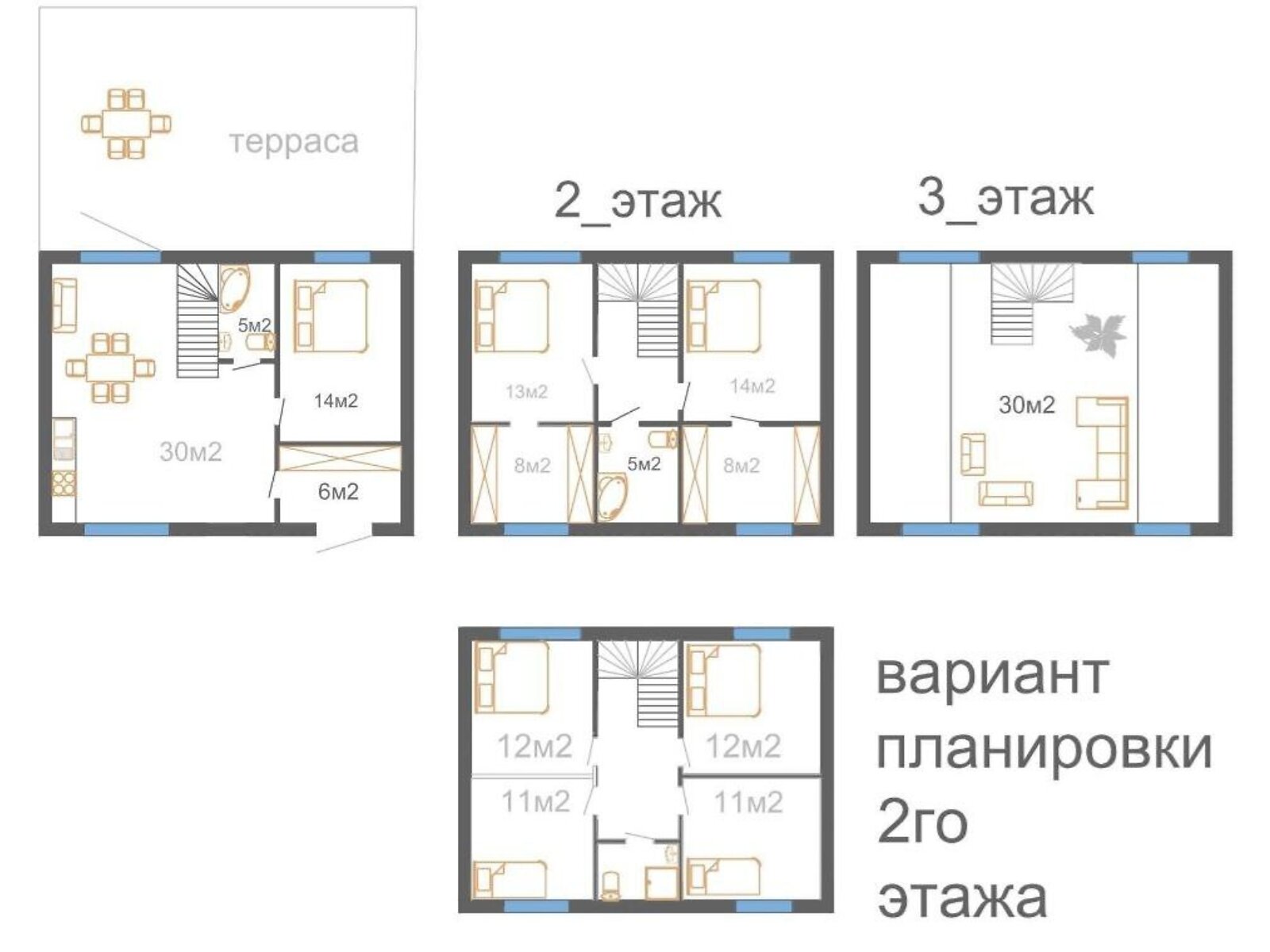 двухэтажный дом, 135 кв. м, газобетон. Продажа в Одессе район Пересыпский фото 1