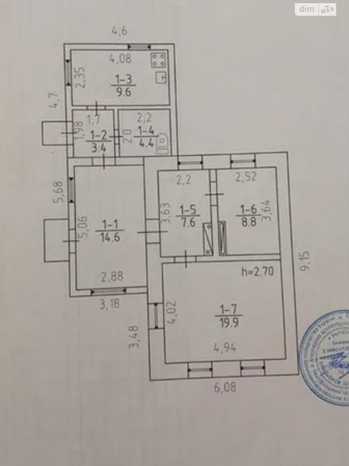 одноповерховий будинок, 68 кв. м, кирпич. Продаж в Одесі, район Містечко Котовського фото 1