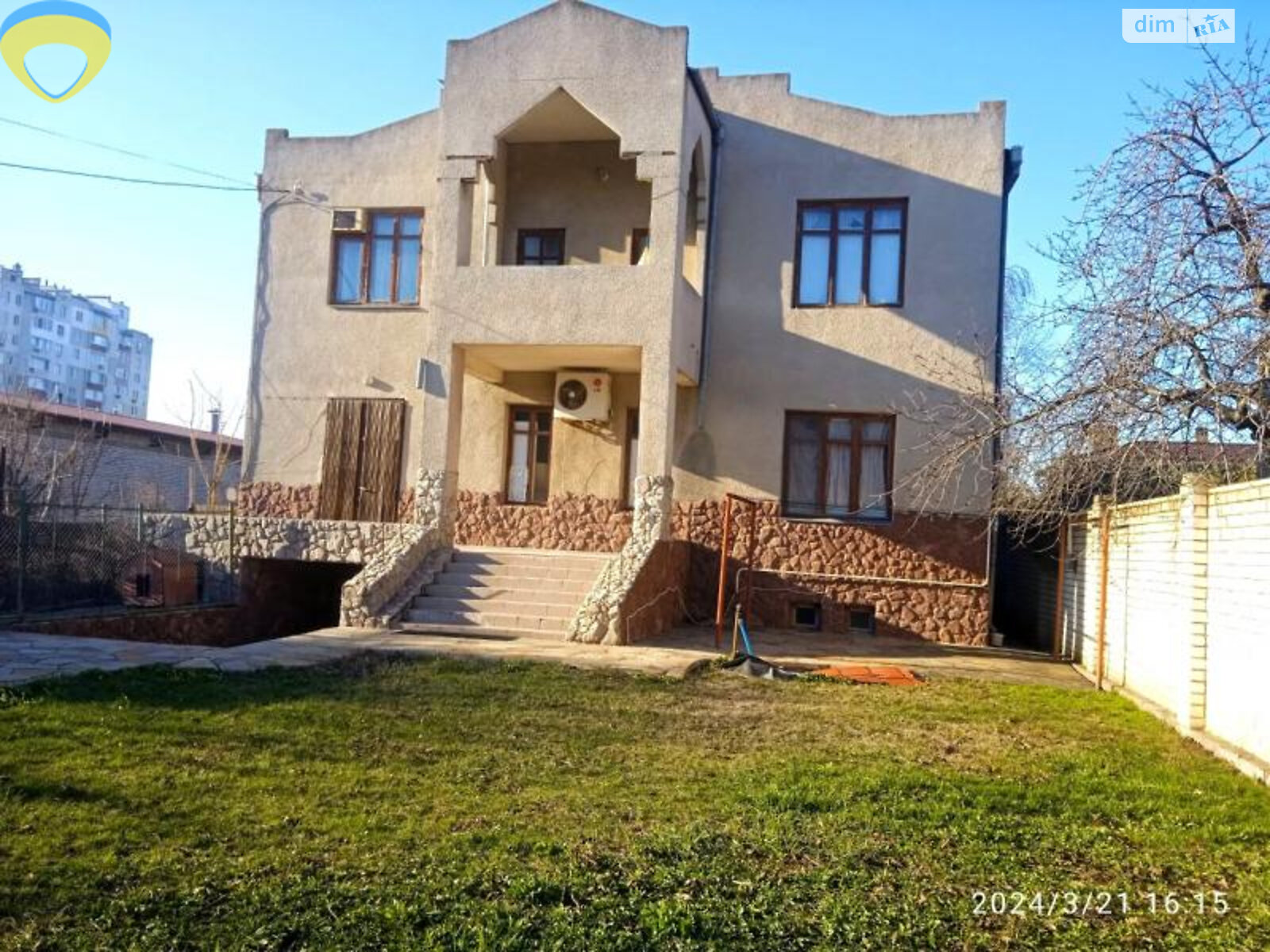 двоповерховий будинок з балконом, 385 кв. м, бутовий камінь. Продаж в Одесі, район Приморський фото 1