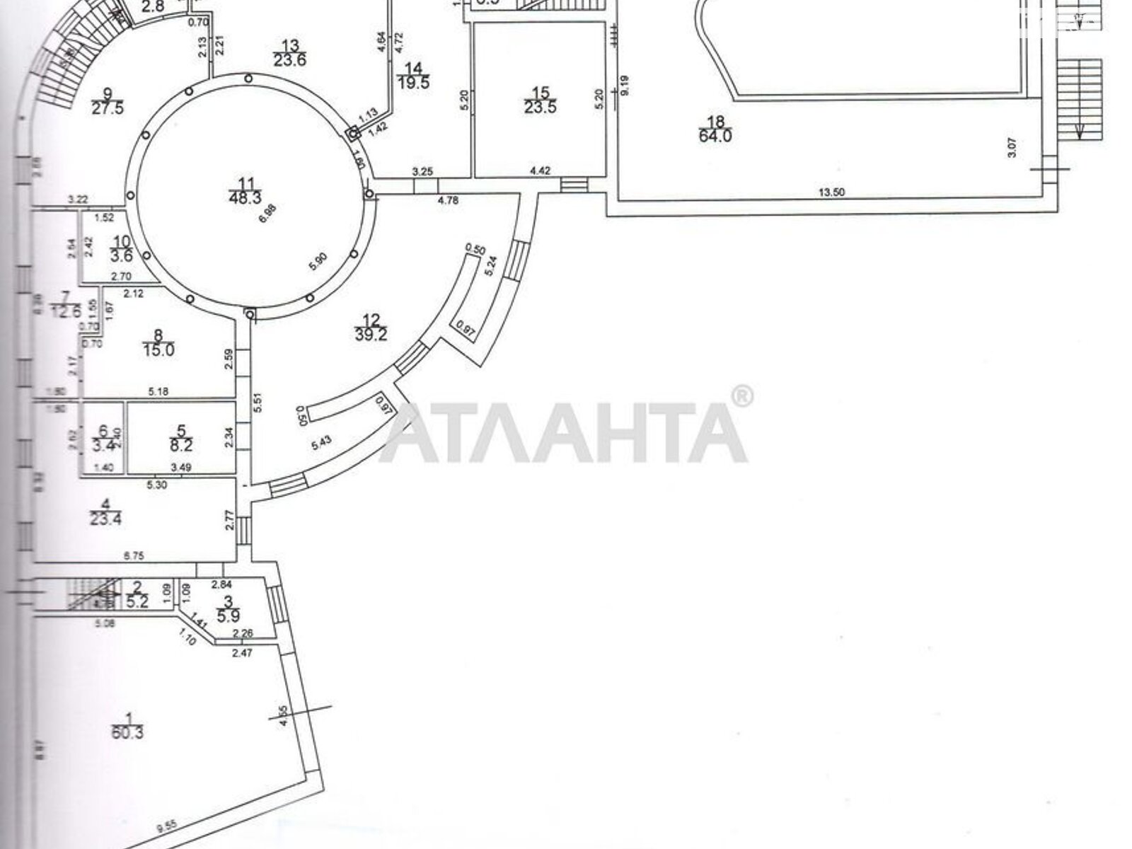 трехэтажный дом, 1287 кв. м, кирпич. Продажа в Одессе район Аркадия фото 1