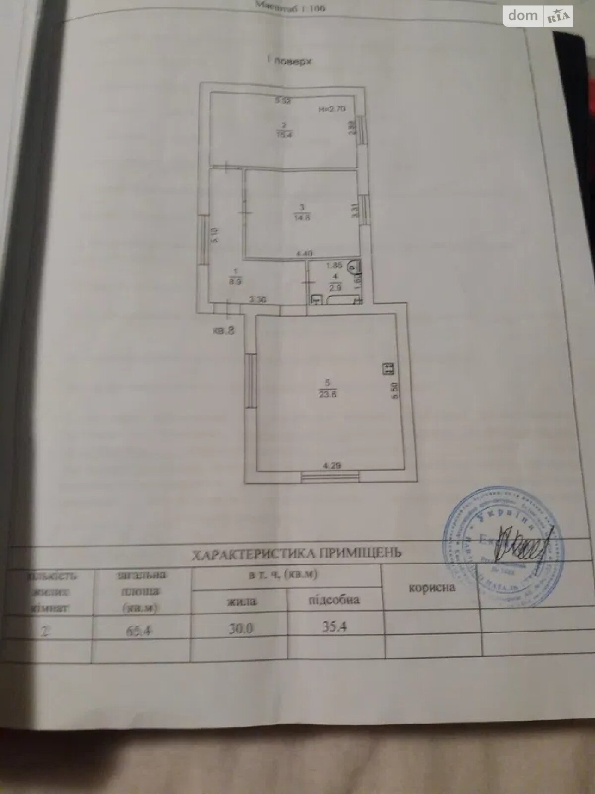 одноэтажный дом, 64 кв. м, газобетон. Продажа в Одессе район Приморский фото 1