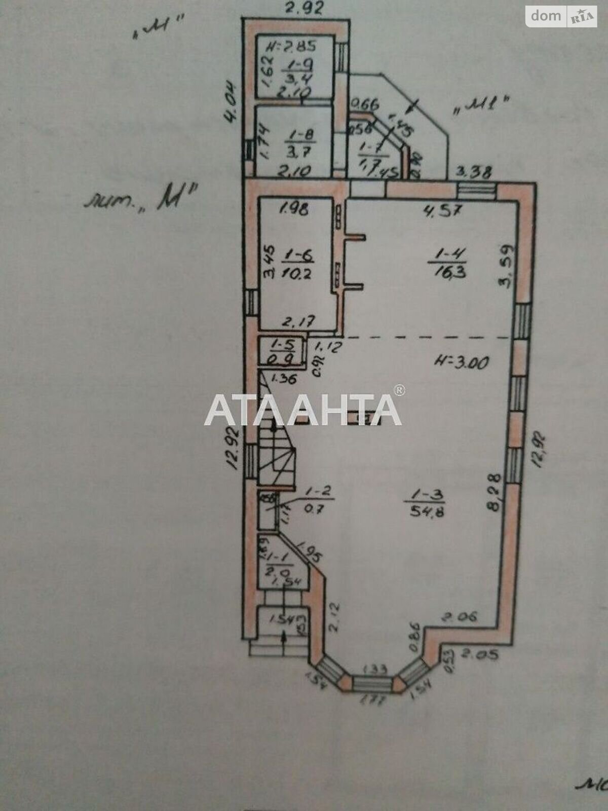 трехэтажный дом, 170.8 кв. м, ракушечник (ракушняк). Продажа в Одессе район Приморский фото 1