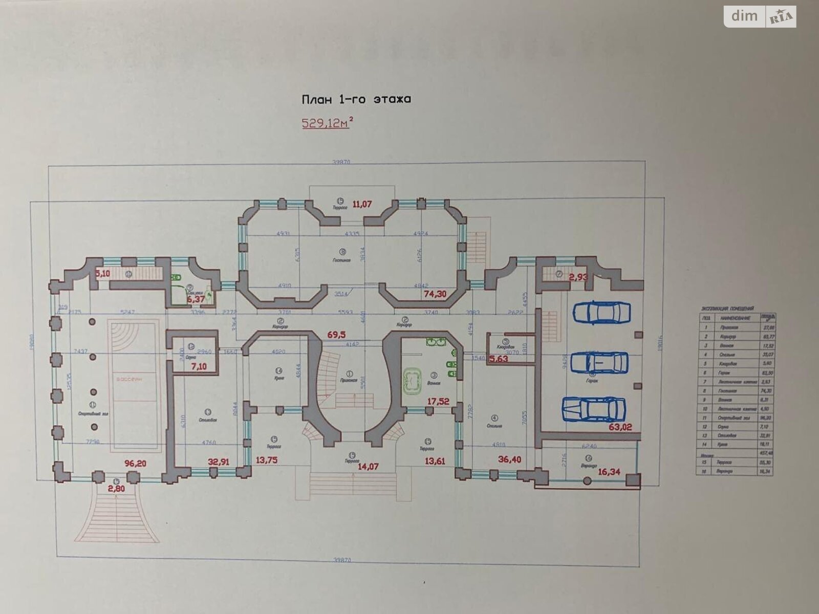 трехэтажный дом с гаражом, 2000 кв. м, кирпич. Продажа в Одессе район Совиньон фото 1 трехэтажный дом с гаражом, 2000 кв. м, кирпич. Продажа в Одессе район Совиньон фото 1