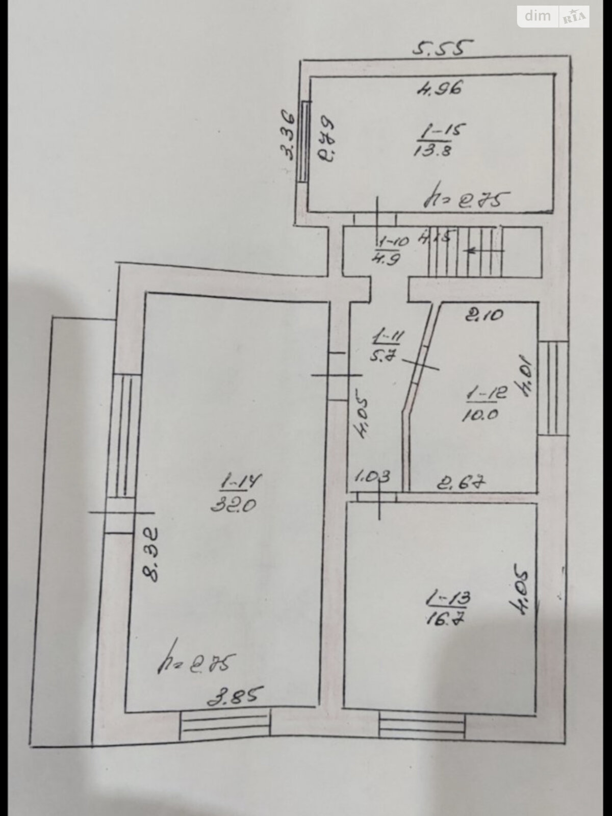 двоповерховий будинок веранда, 160 кв. м, цегла. Продаж у Олешині фото 1