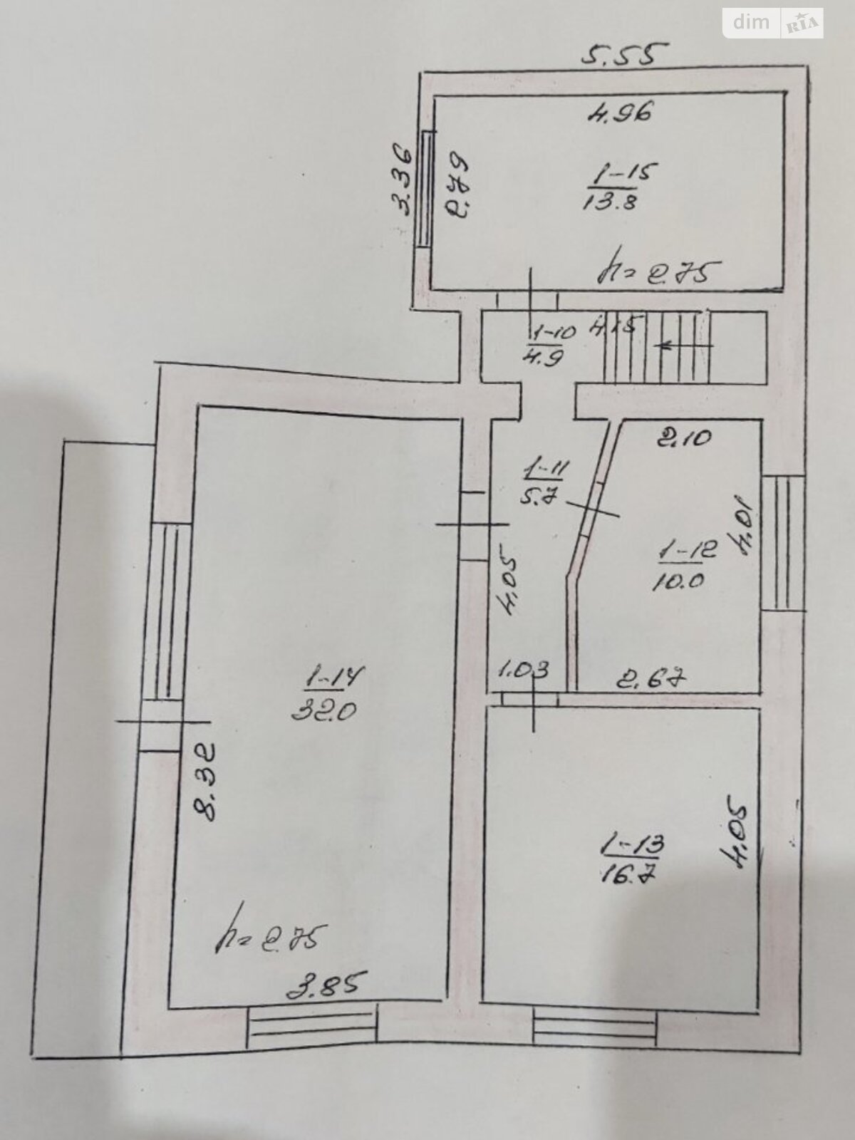 двухэтажный дом с отоплением, 163 кв. м, кирпич. Продажа в Олешине фото 1